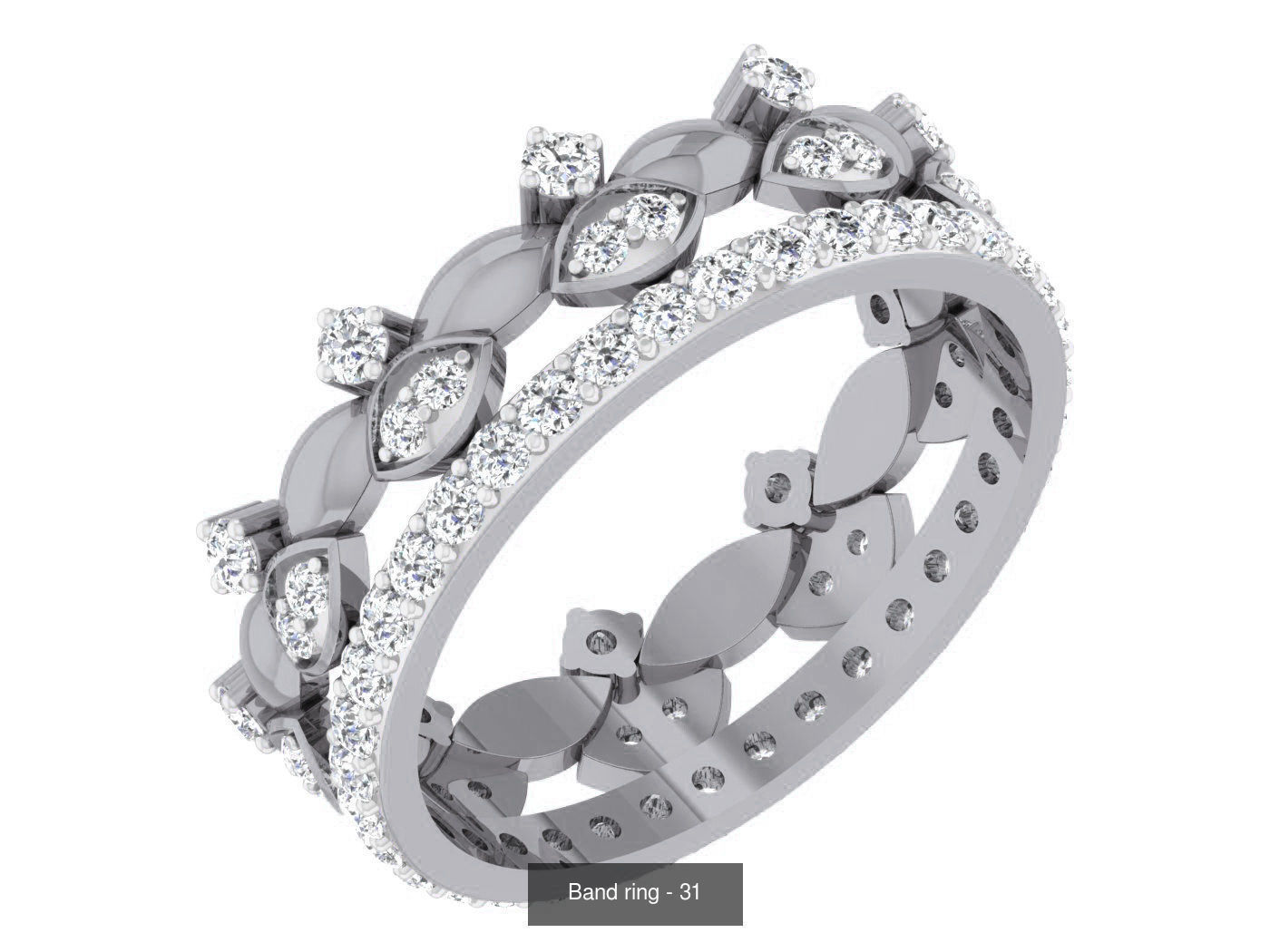 95 Band ring 3D Model Collection_76