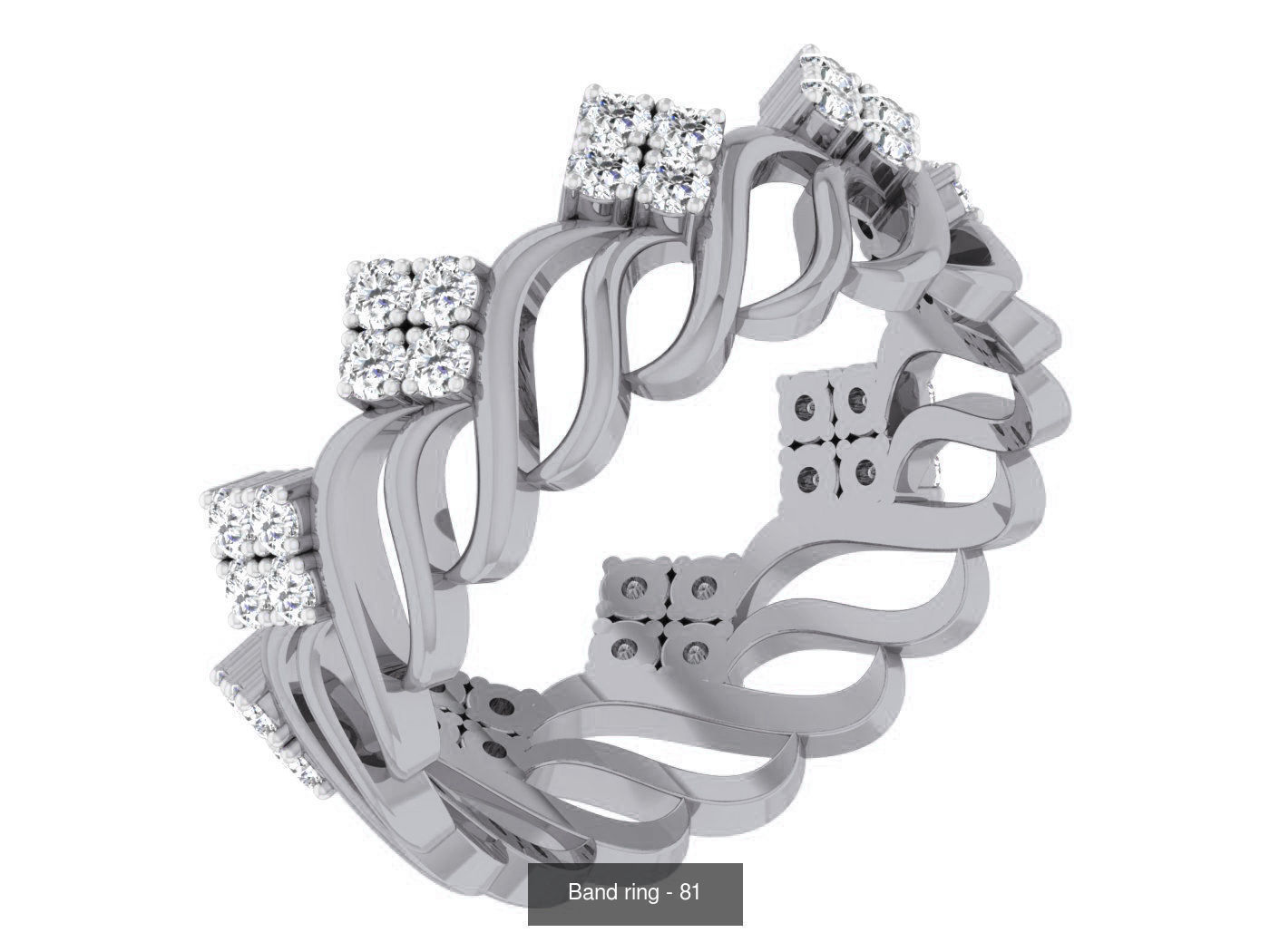 95 Band ring 3D Model Collection_23