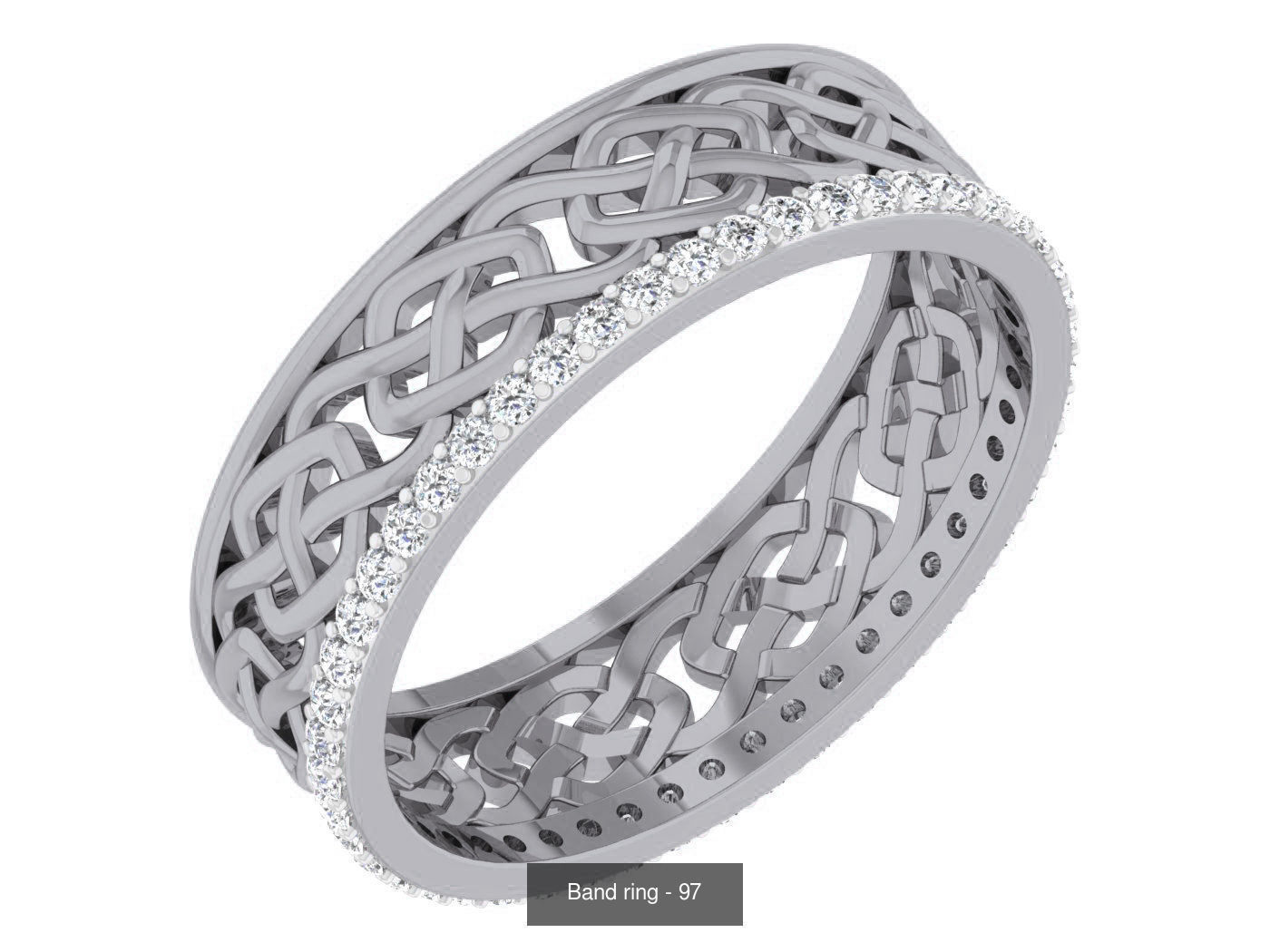 95 Band ring 3D Model Collection_9