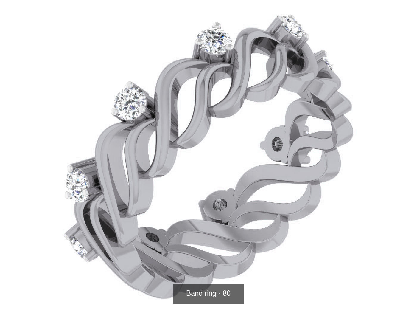 95 Band ring 3D Model Collection_24