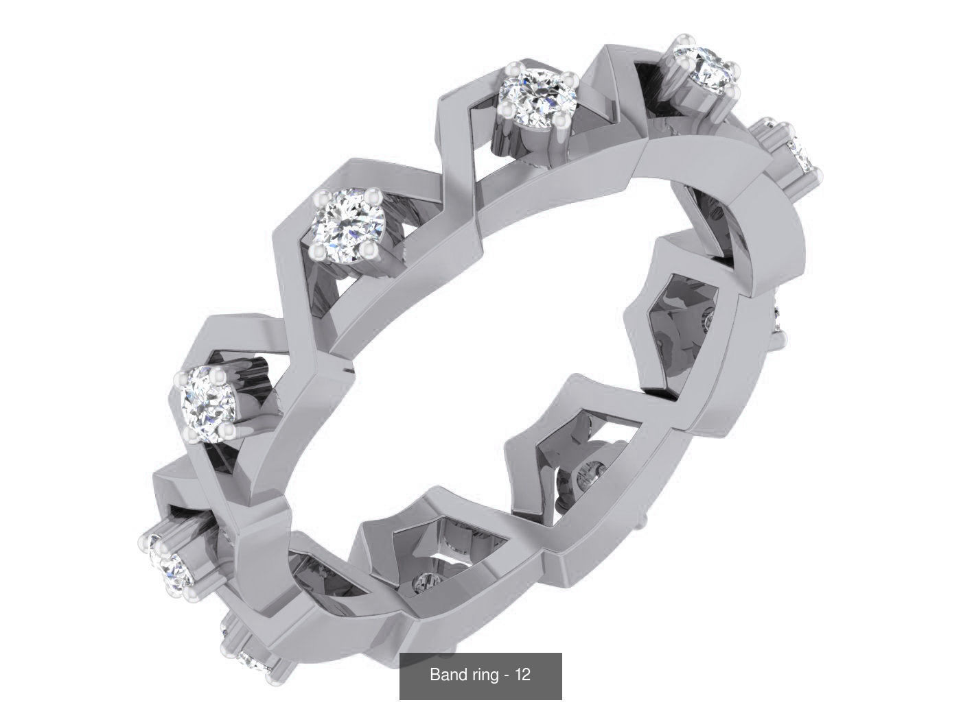 95 Band ring 3D Model Collection_97