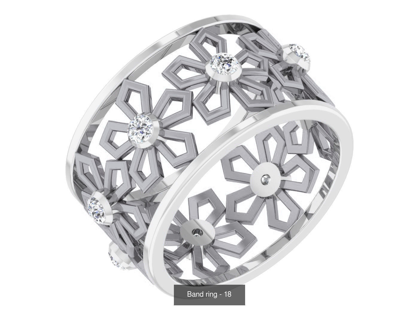 95 Band ring 3D Model Collection_91