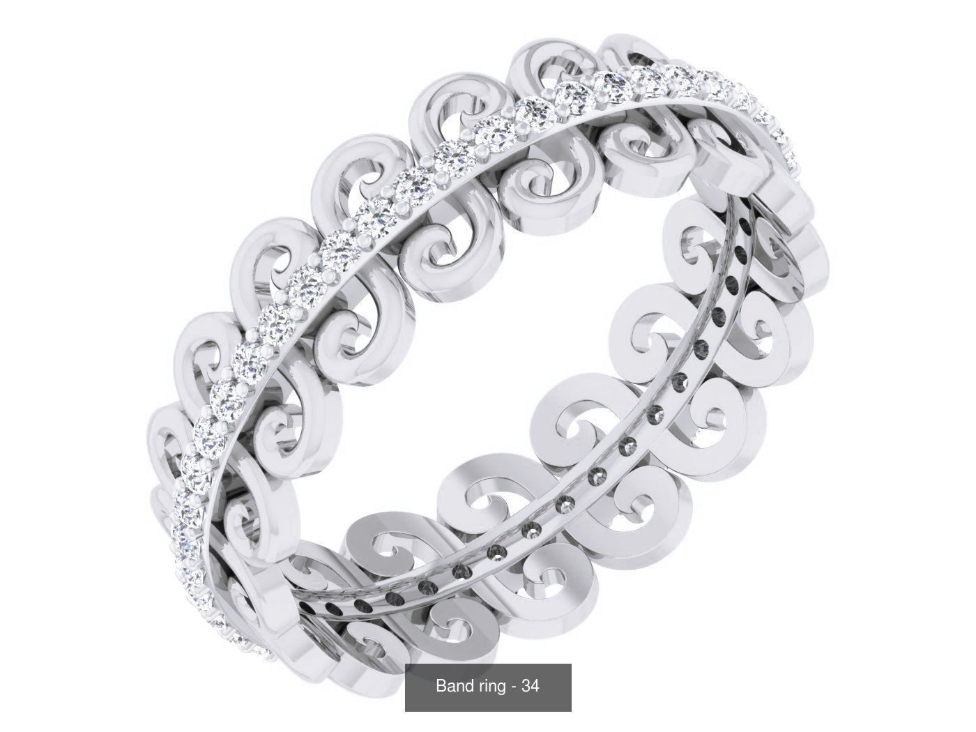 95 Band ring 3D Model Collection_73