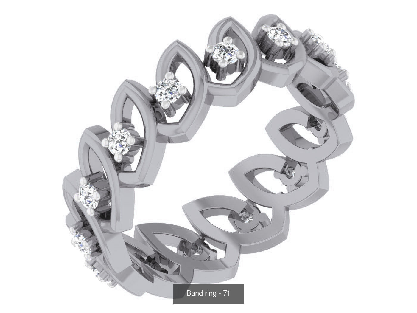 95 Band ring 3D Model Collection_34