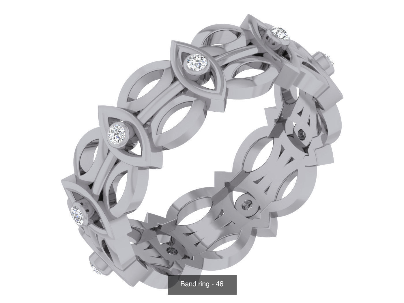 95 Band ring 3D Model Collection_61