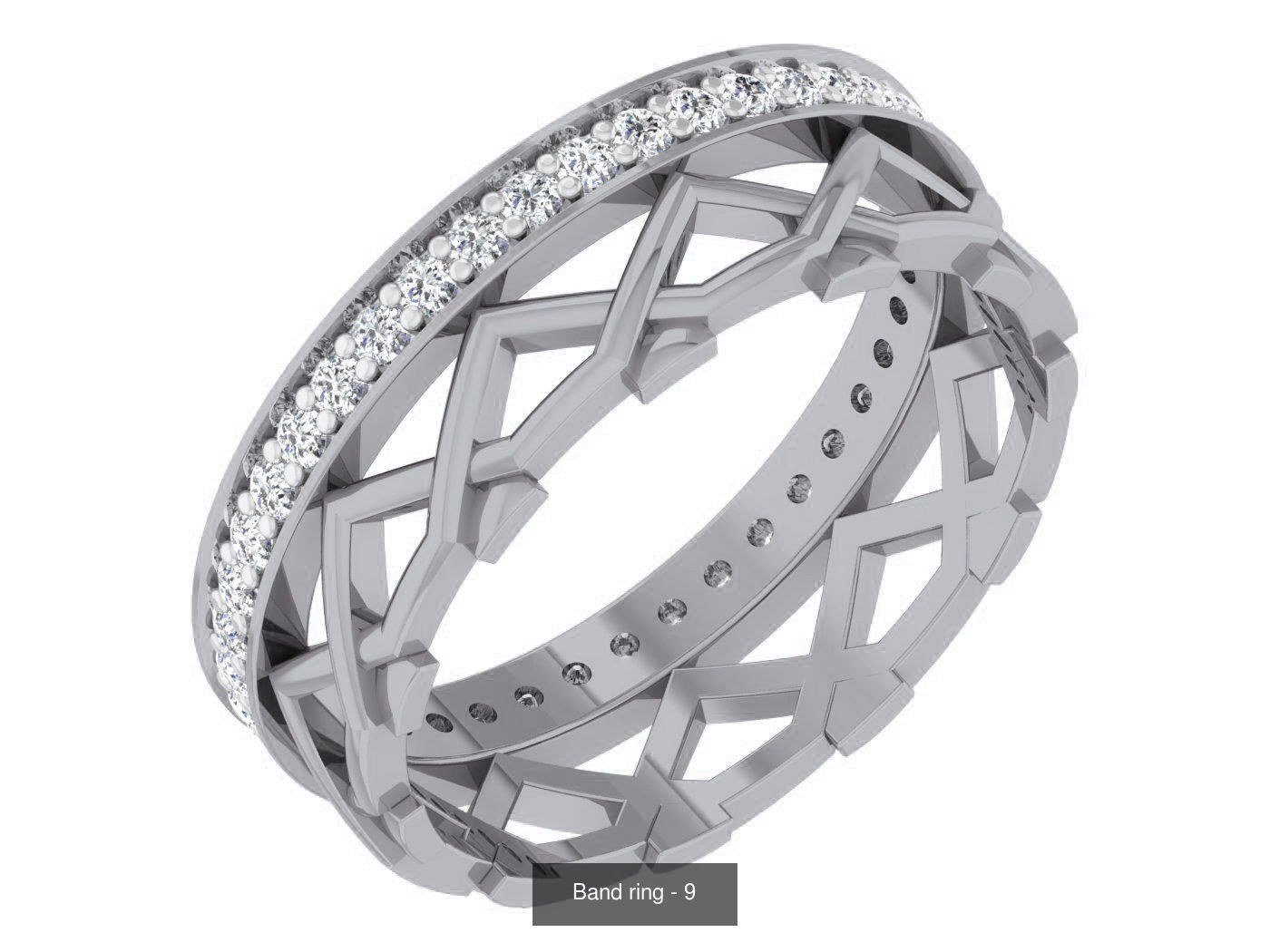 95 Band ring 3D Model Collection_16