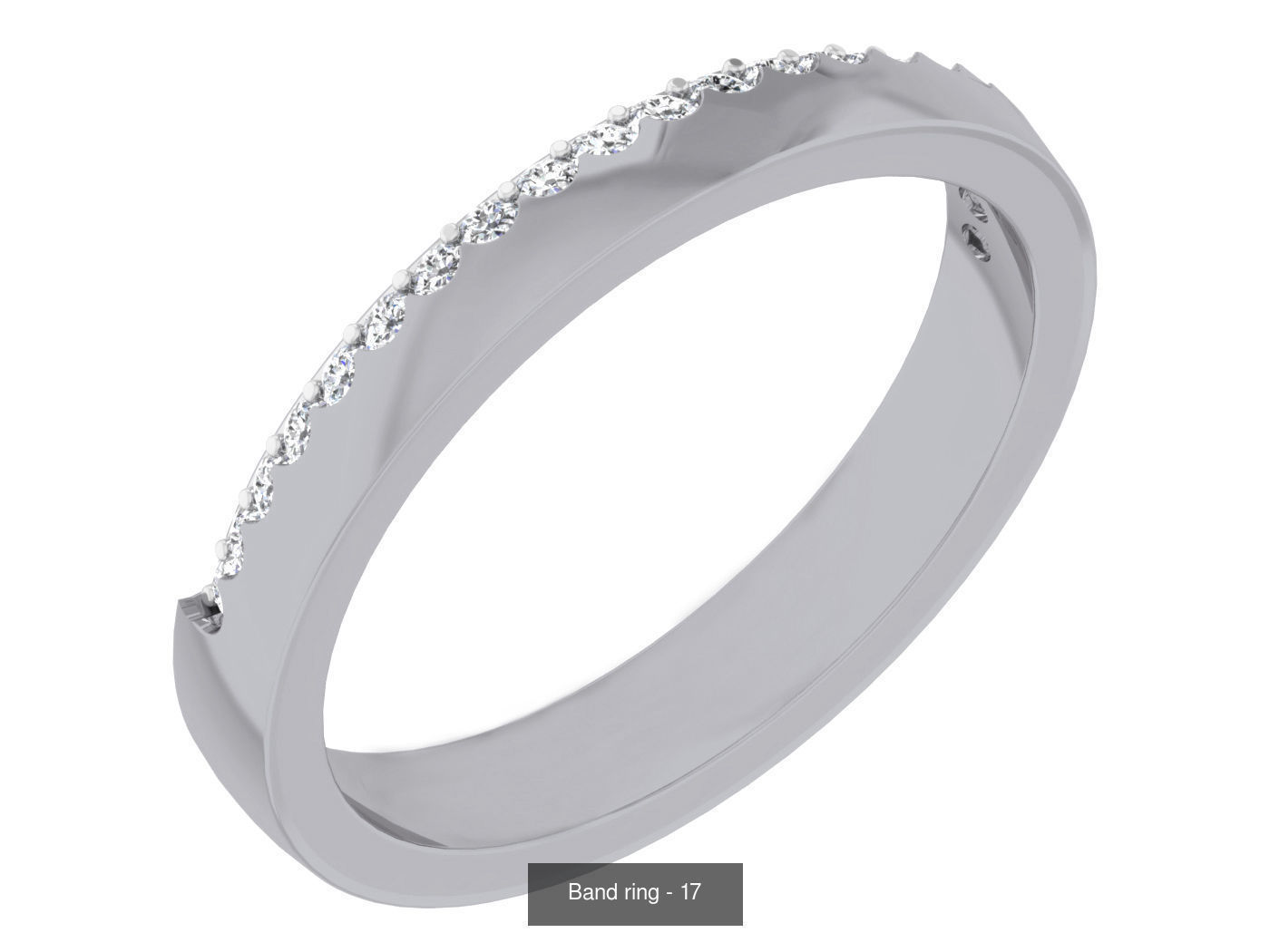 95 Band ring 3D Model Collection_92