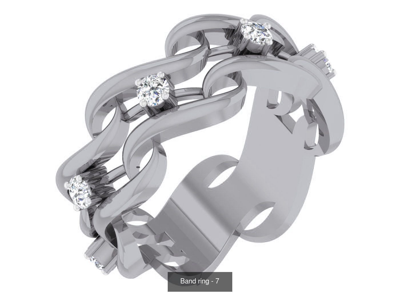 95 Band ring 3D Model Collection_36