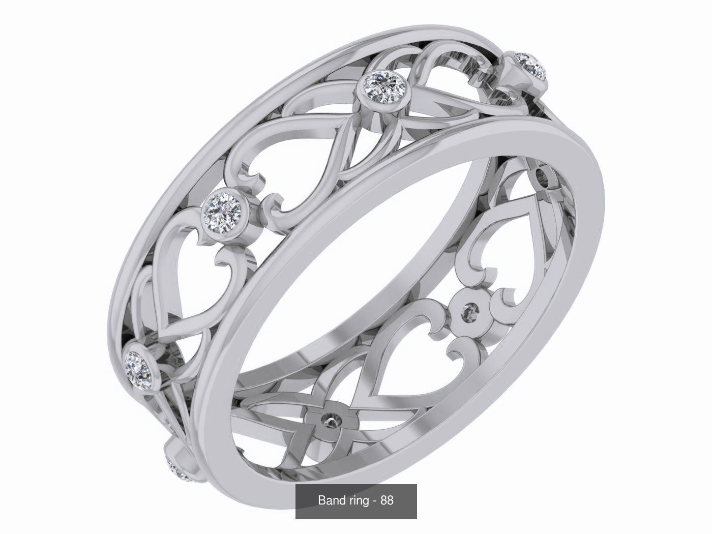 95 Band ring 3D Model Collection_18