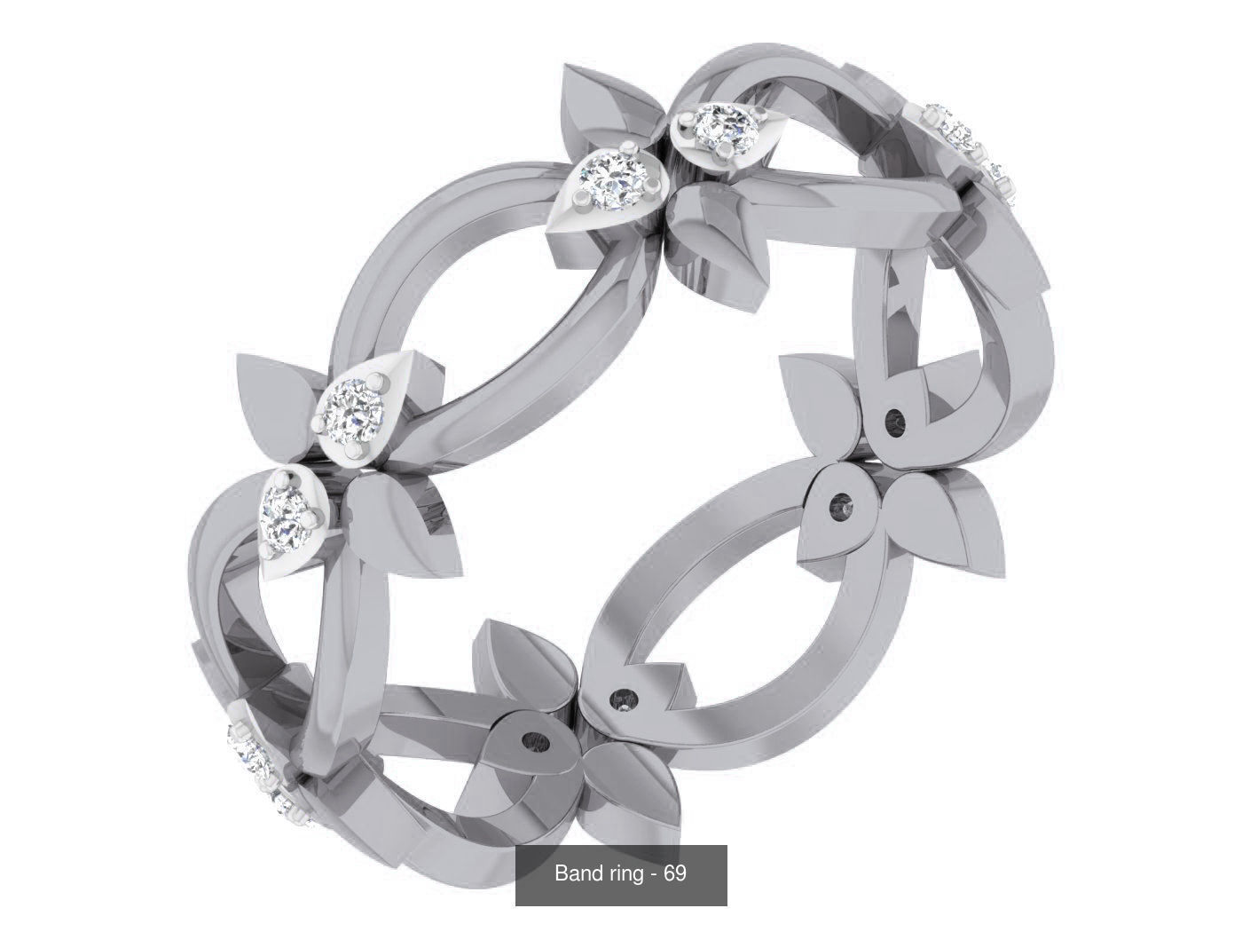 95 Band ring 3D Model Collection_37