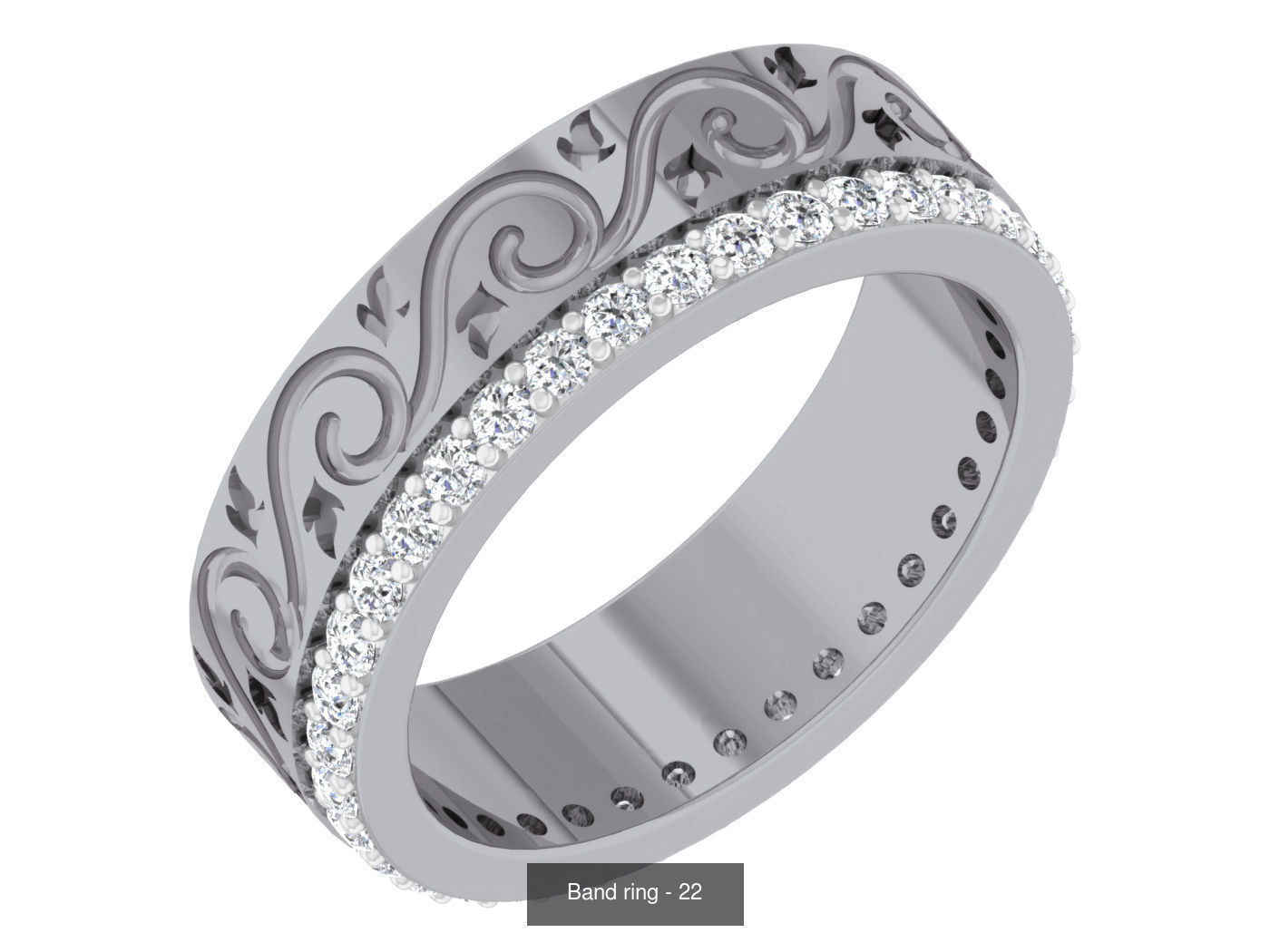 95 Band ring 3D Model Collection_86