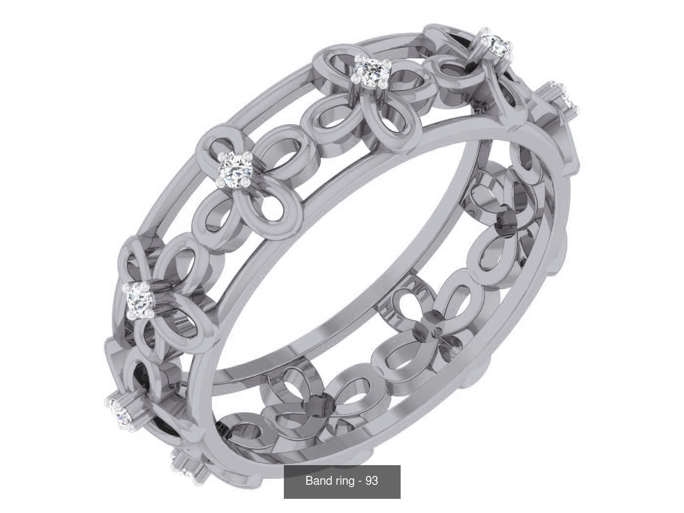 95 Band ring 3D Model Collection_12