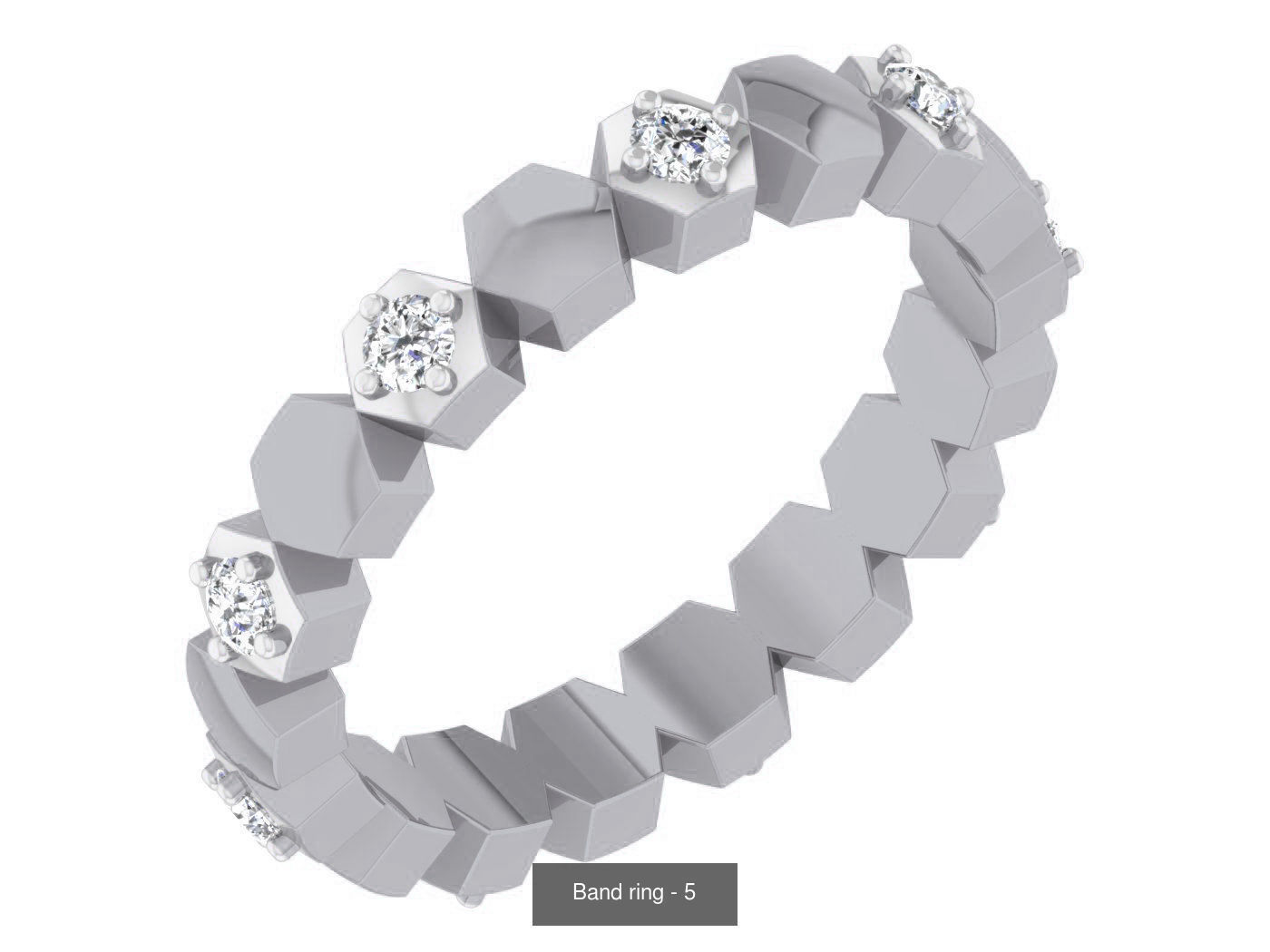 95 Band ring 3D Model Collection_57