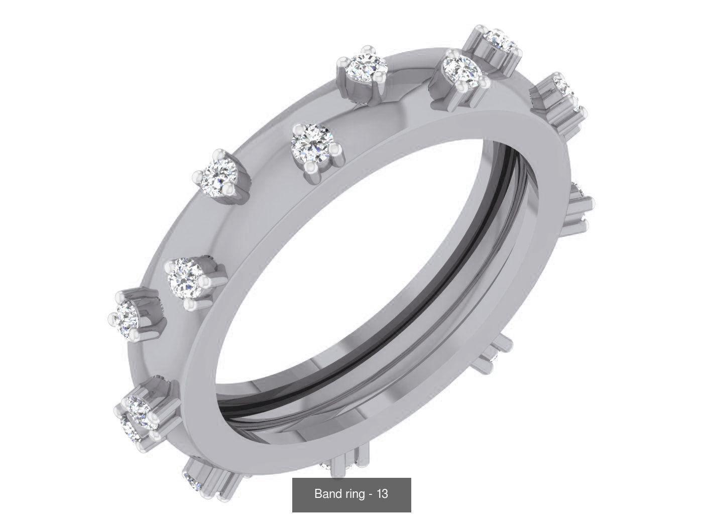 95 Band ring 3D Model Collection_96