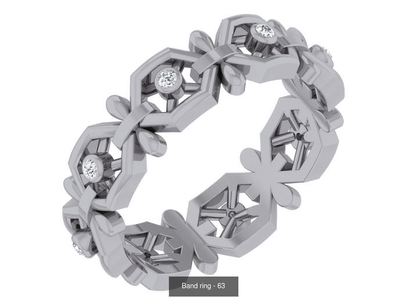 95 Band ring 3D Model Collection_43