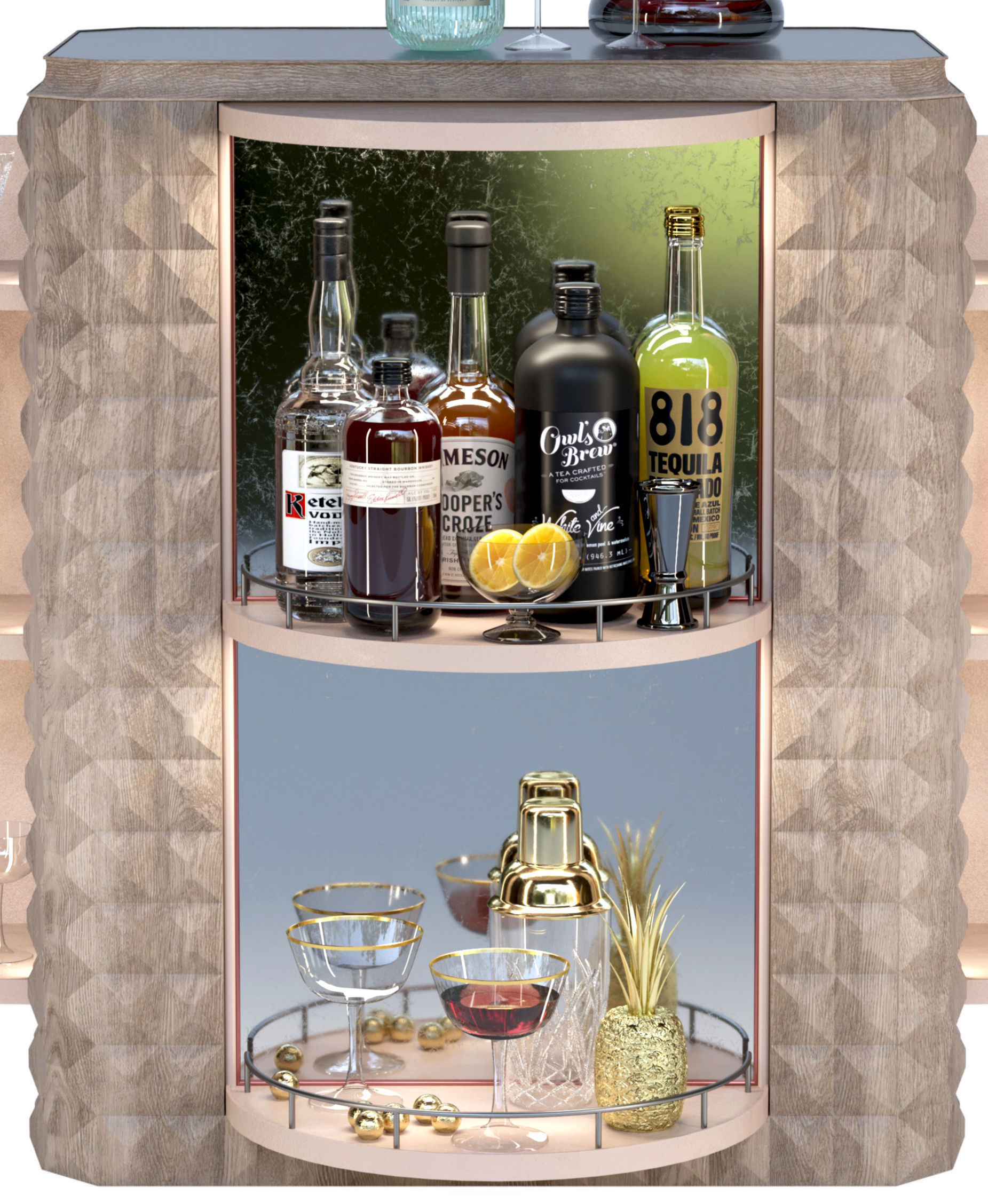 Home mini bar 3D model_2