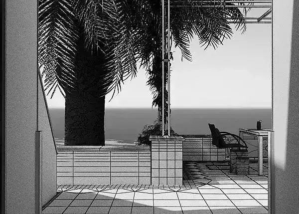 Modern Terrase With Sea View