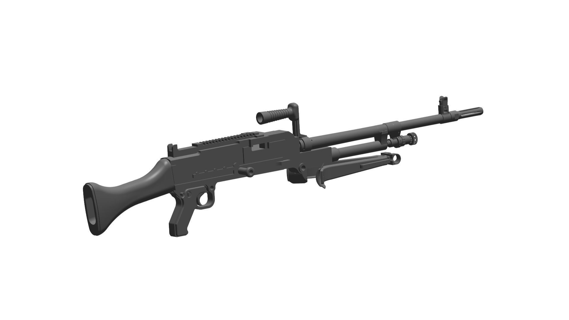 GPMG RIFLE 3D model CGTrader