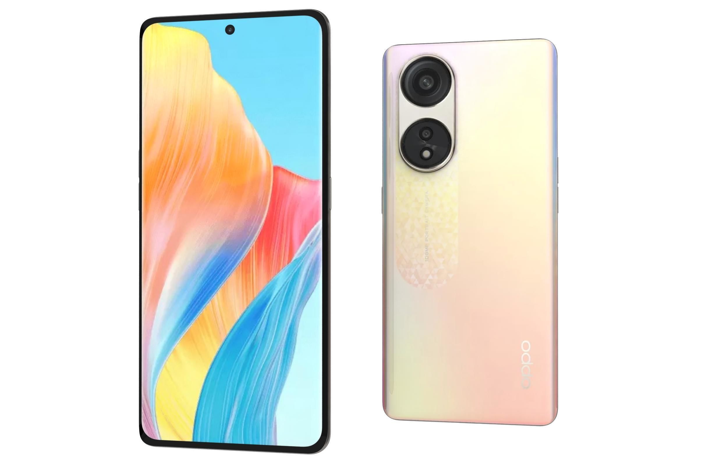 OPPO A1 Pro All Colors 3D model_32