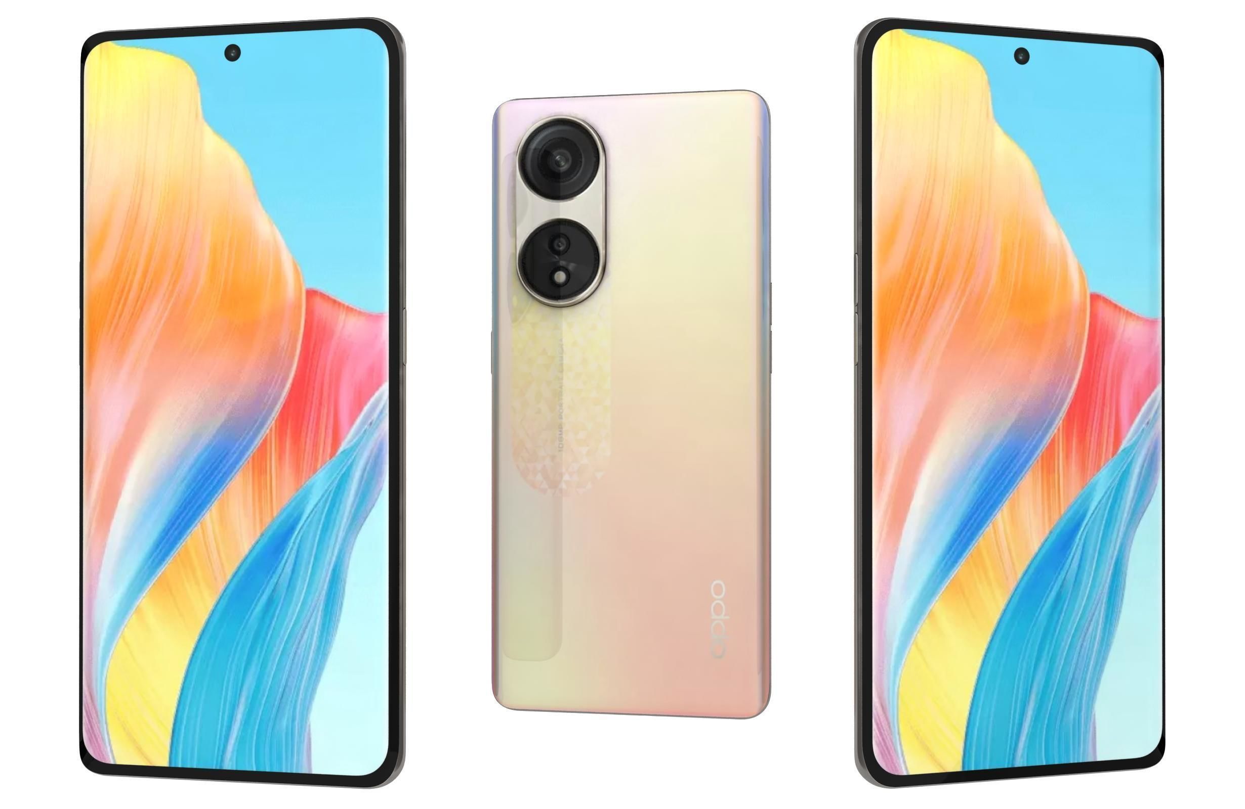 OPPO A1 Pro All Colors 3D model_31