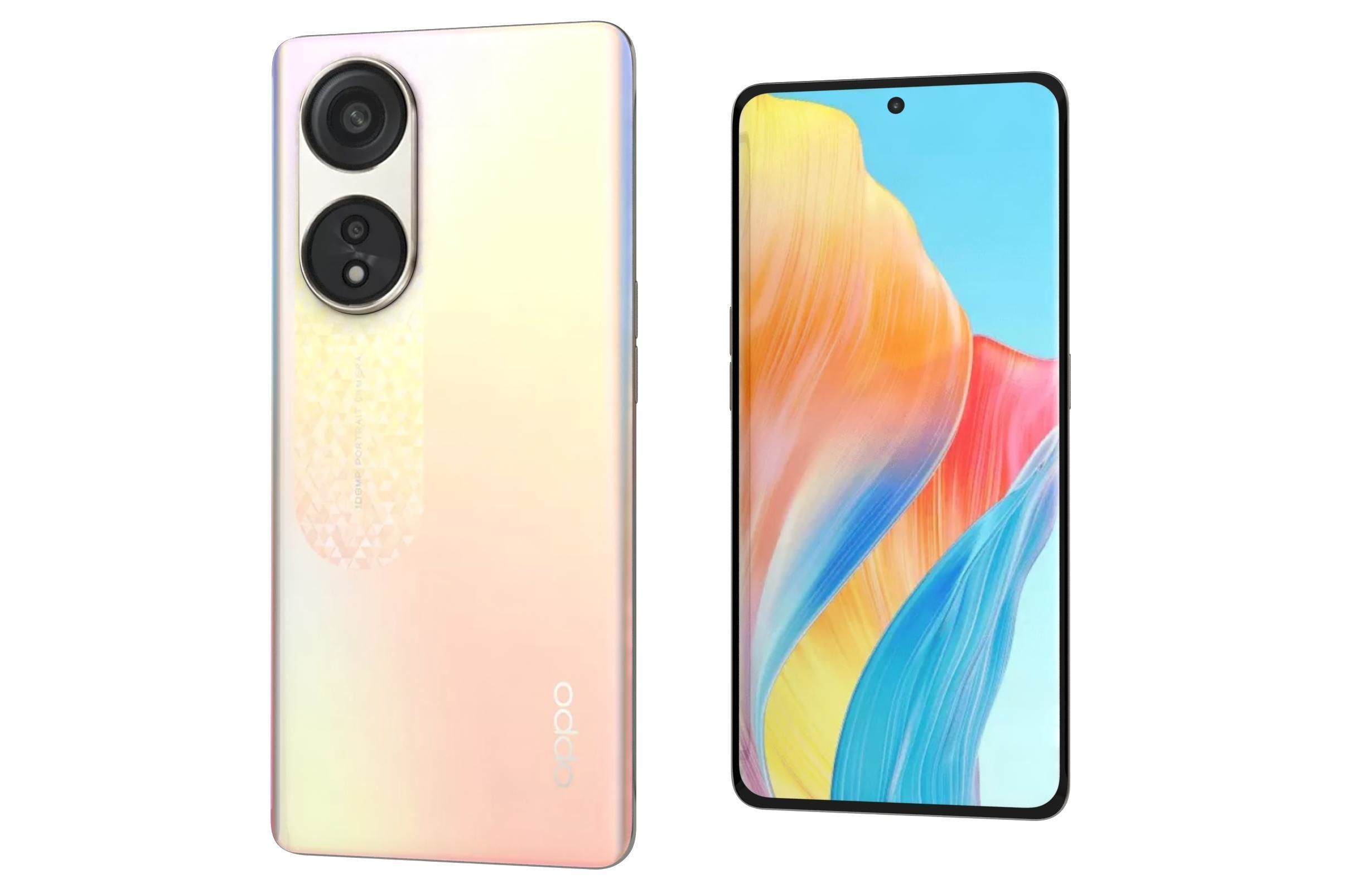 OPPO A1 Pro All Colors 3D model_34