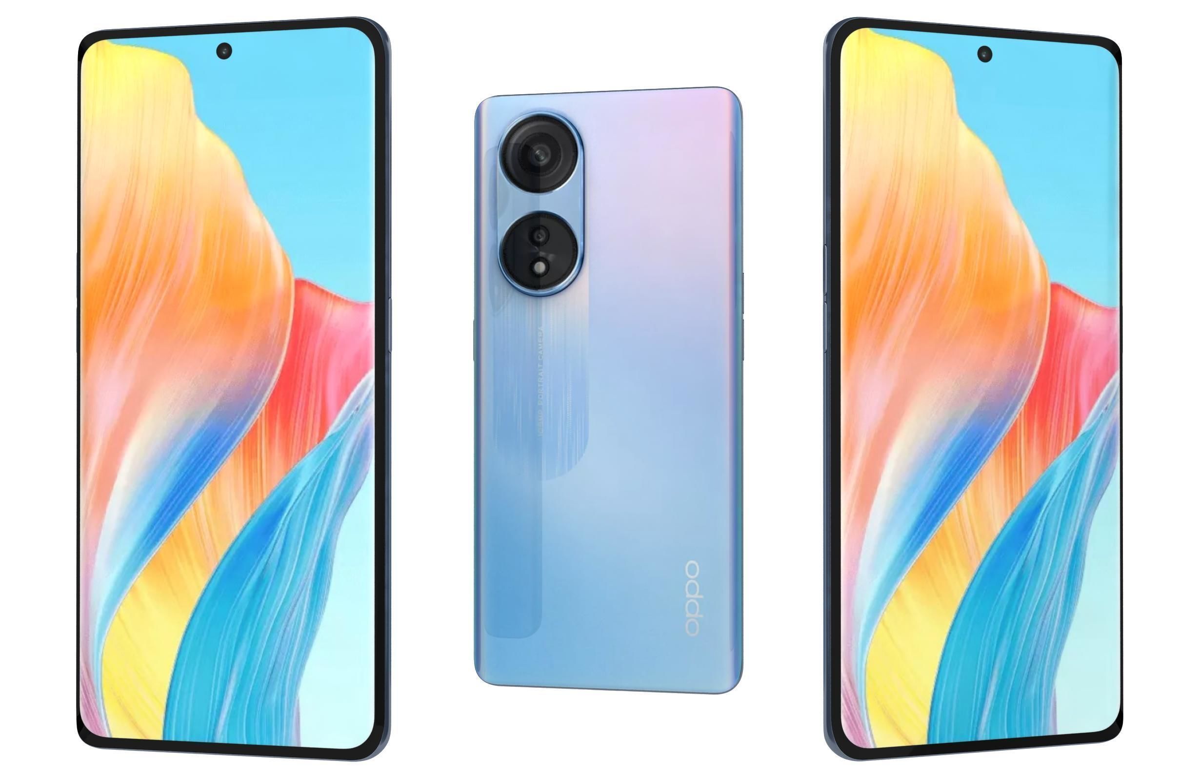 OPPO A1 Pro All Colors 3D model_1