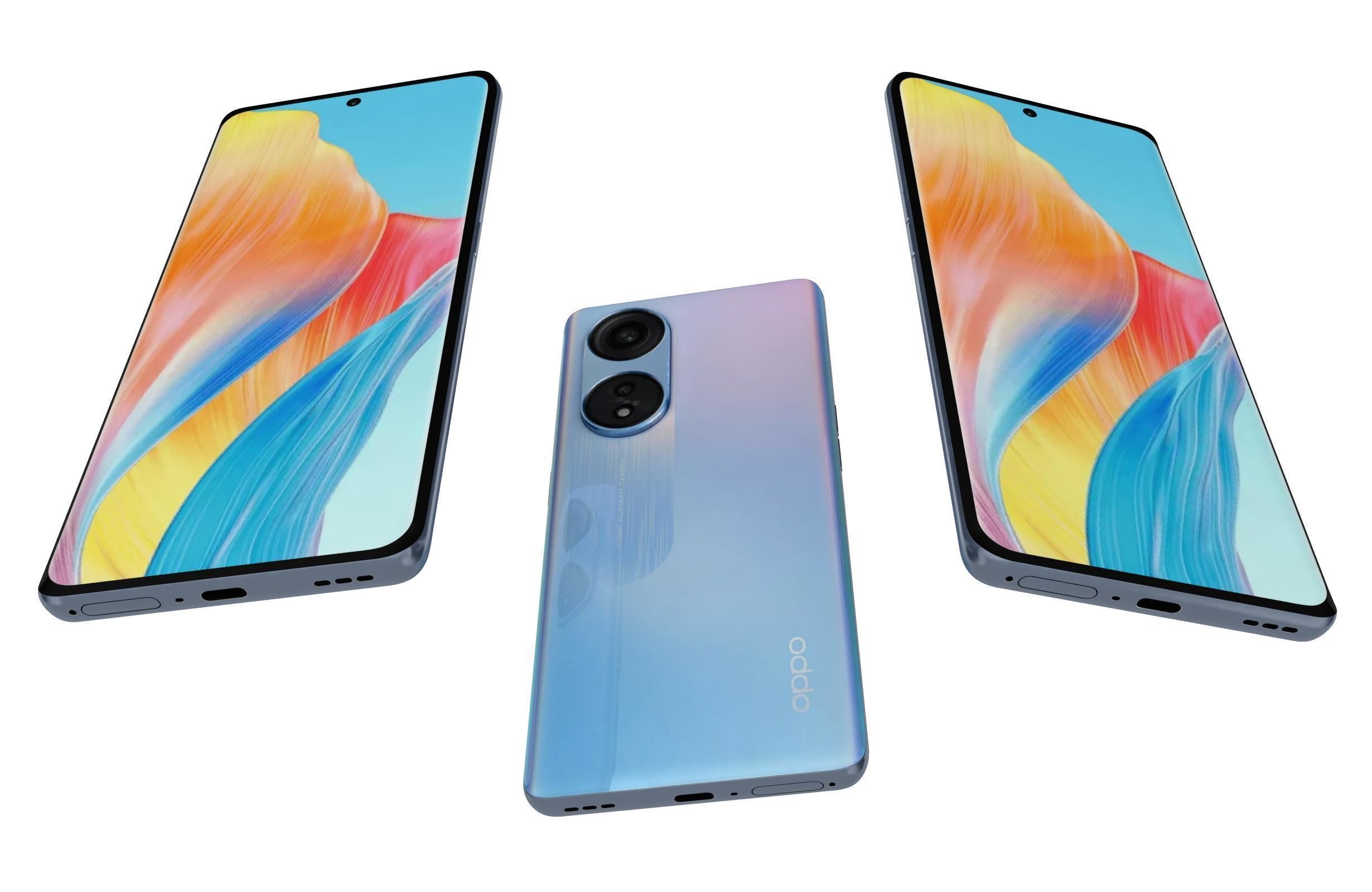 OPPO A1 Pro All Colors 3D model_19