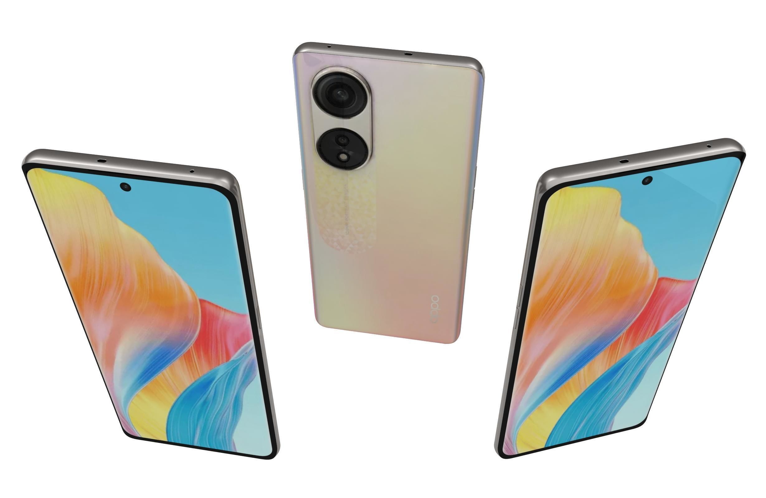 OPPO A1 Pro All Colors 3D model_26