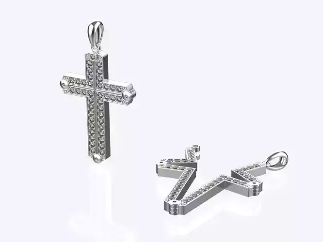 opening cross pendant