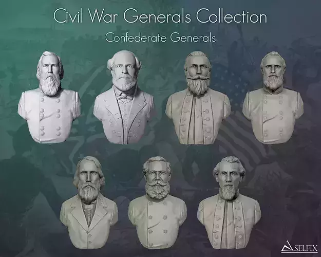 Civil war Confederate generals collection 