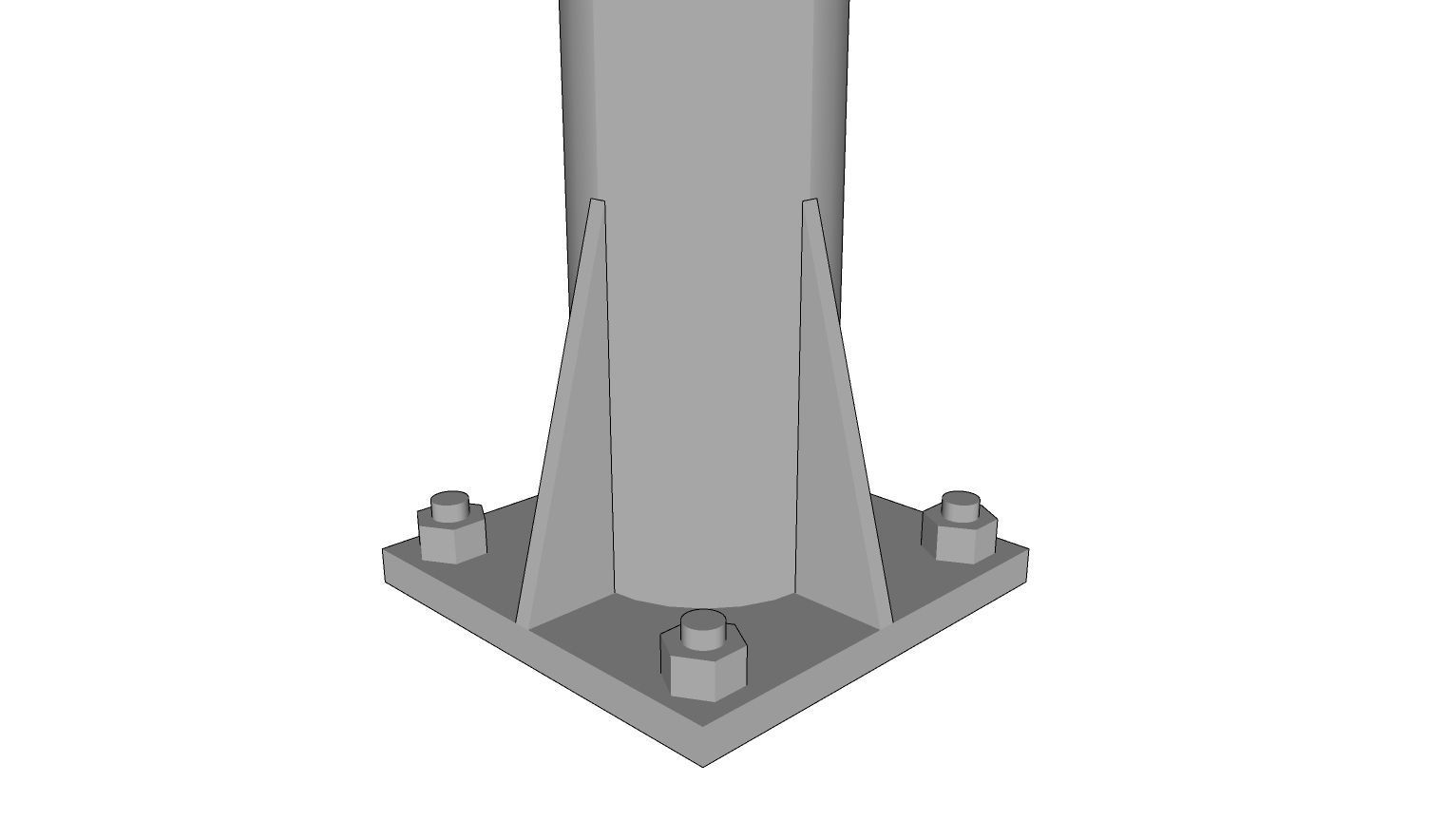 Lamp Post - Light Pole - Light Post - Street Light - Group 07 3D model_5