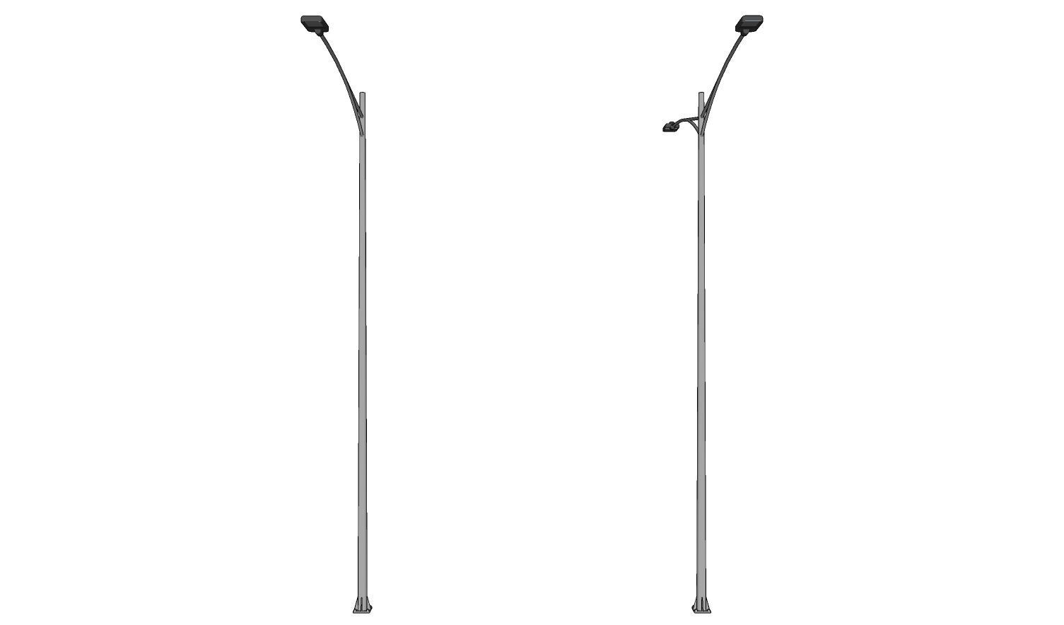 Lamp Post - Light Pole - Light Post - Street Light - Group 07 3D model_3