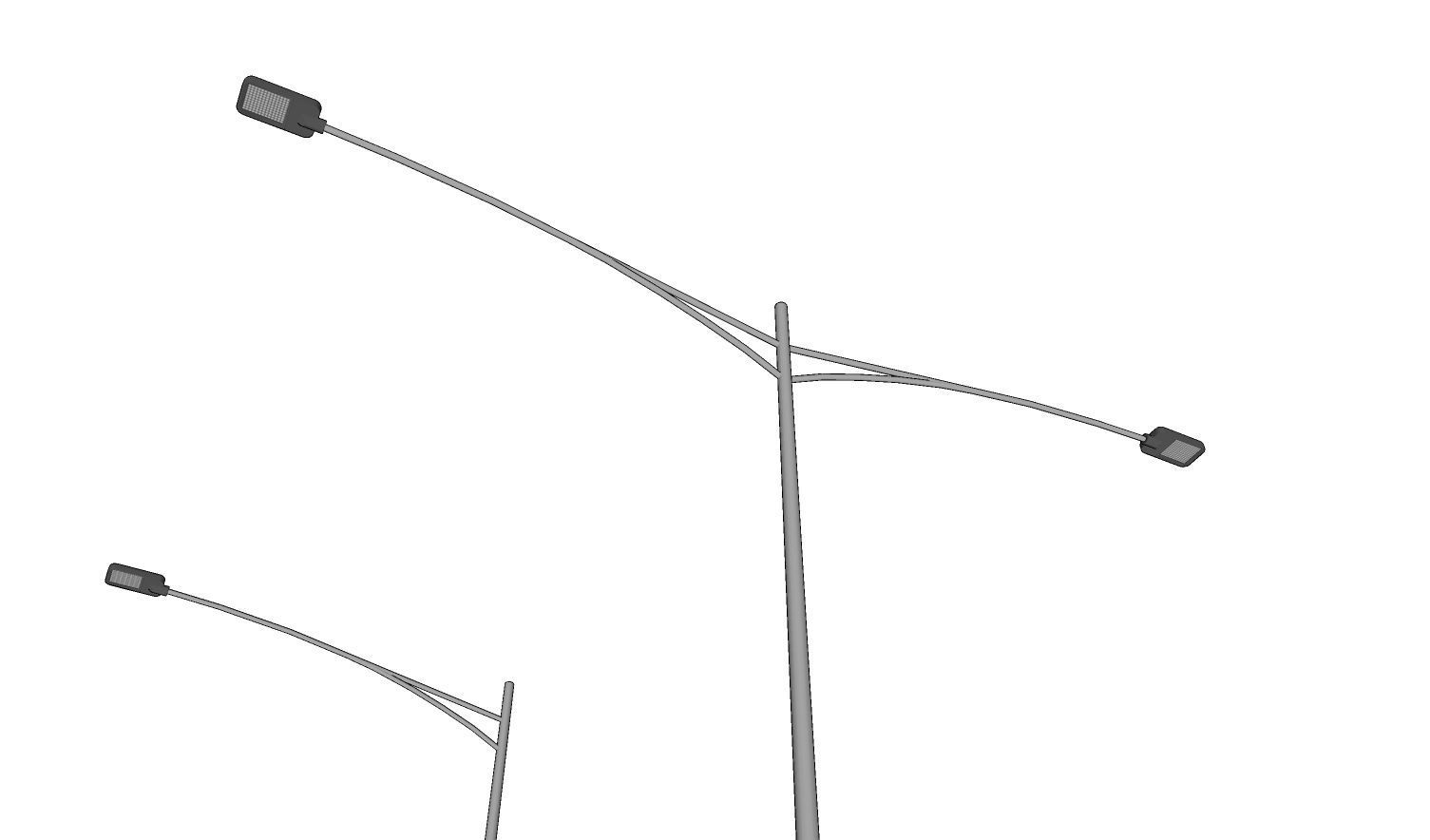 Lamp Post - Light Pole - Light Post - Street Light - Group 07 3D model_8