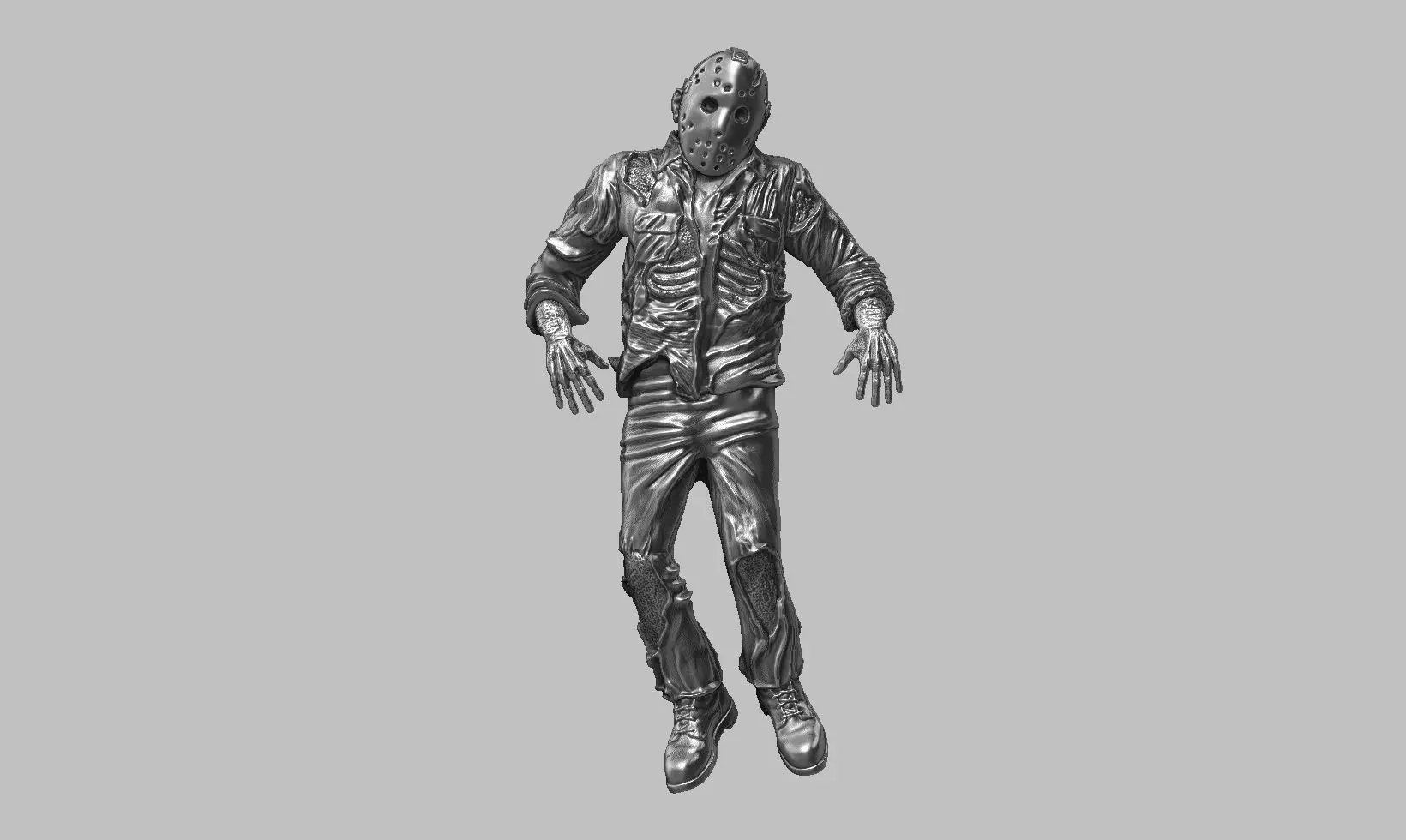 Jason Voorhees a01 3D print model_0