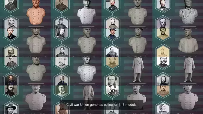 Civil war Union generals collection
