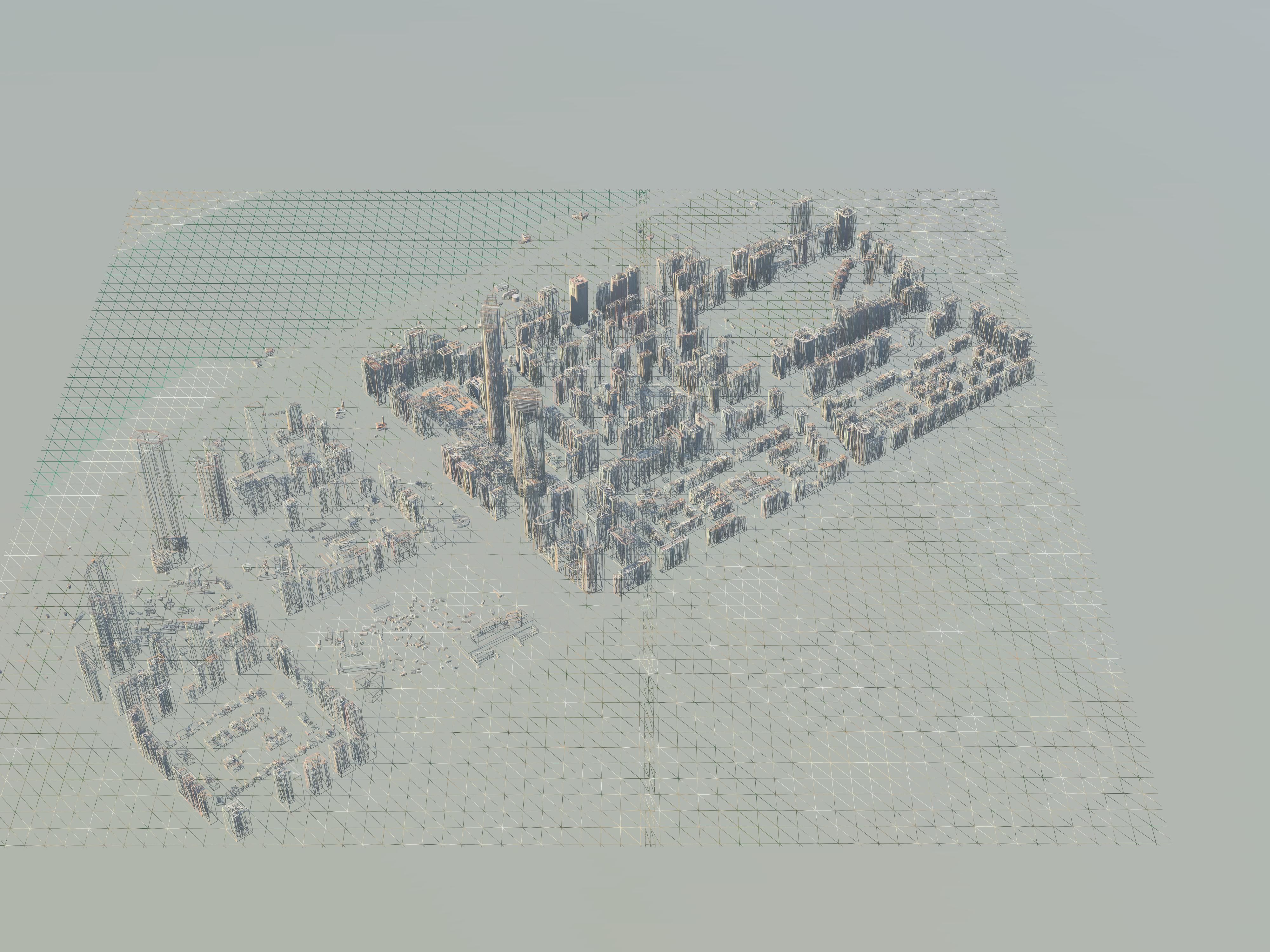 Abu Dhabi City UAE Low-poly 3D model_4