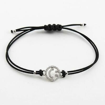 YD207 swarovski crystal cord bracelet 3D print model_2