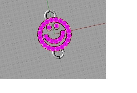 YD207 swarovski crystal cord bracelet 3D print model_6