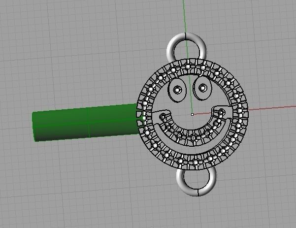 YD207 swarovski crystal cord bracelet 3D print model_7