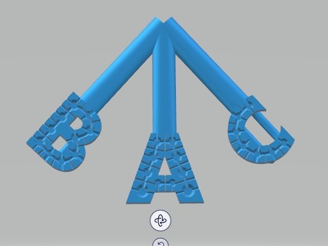 YD207 swarovski crystal cord bracelet 3D print model_4