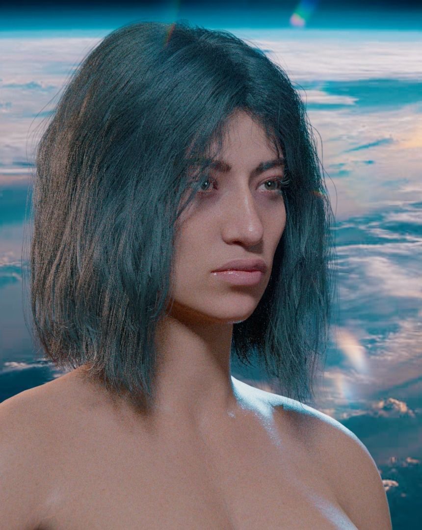 Naomi - Rigged Blender character 3D model_6