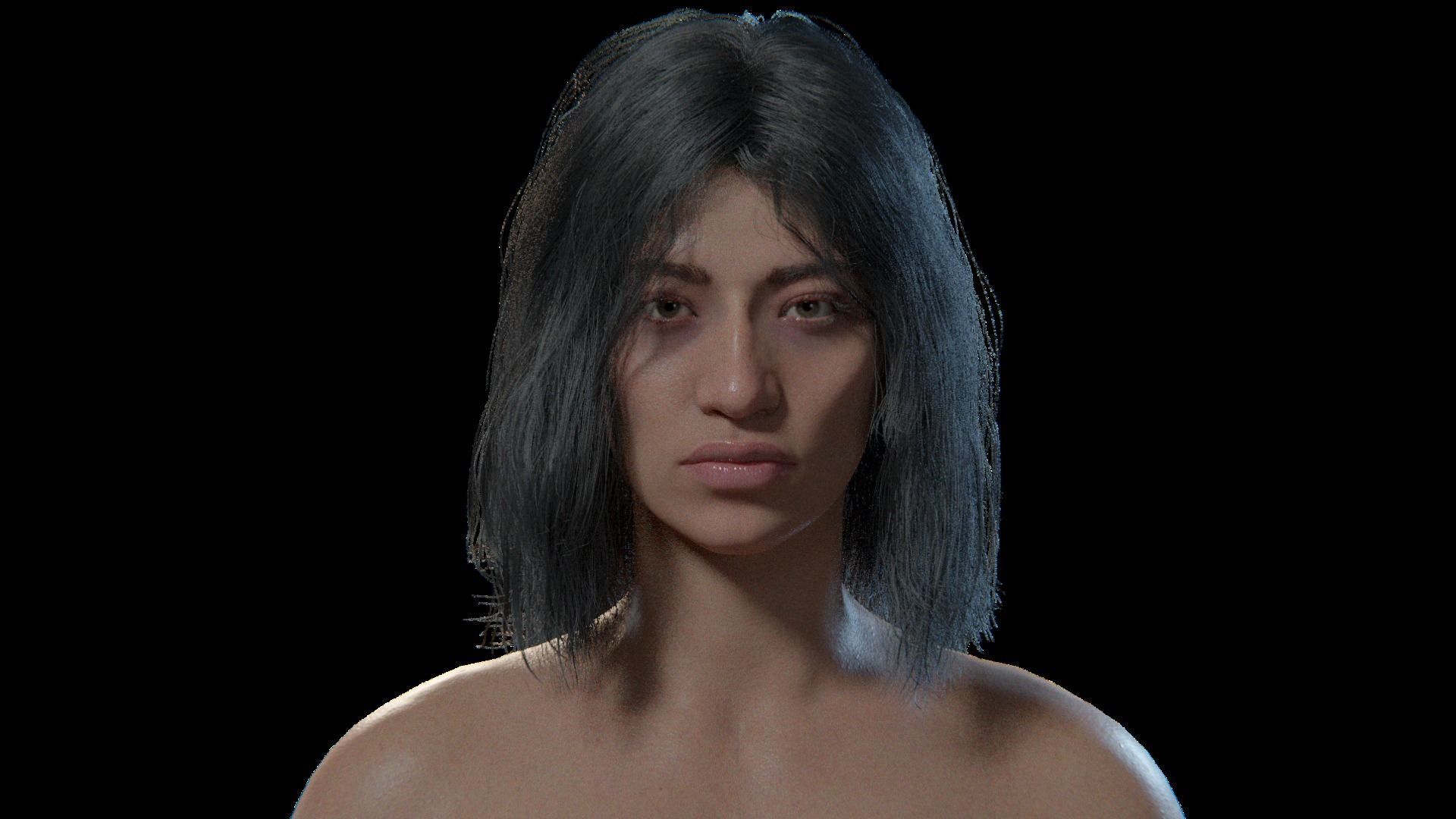 Naomi - Rigged Blender character 3D model_24