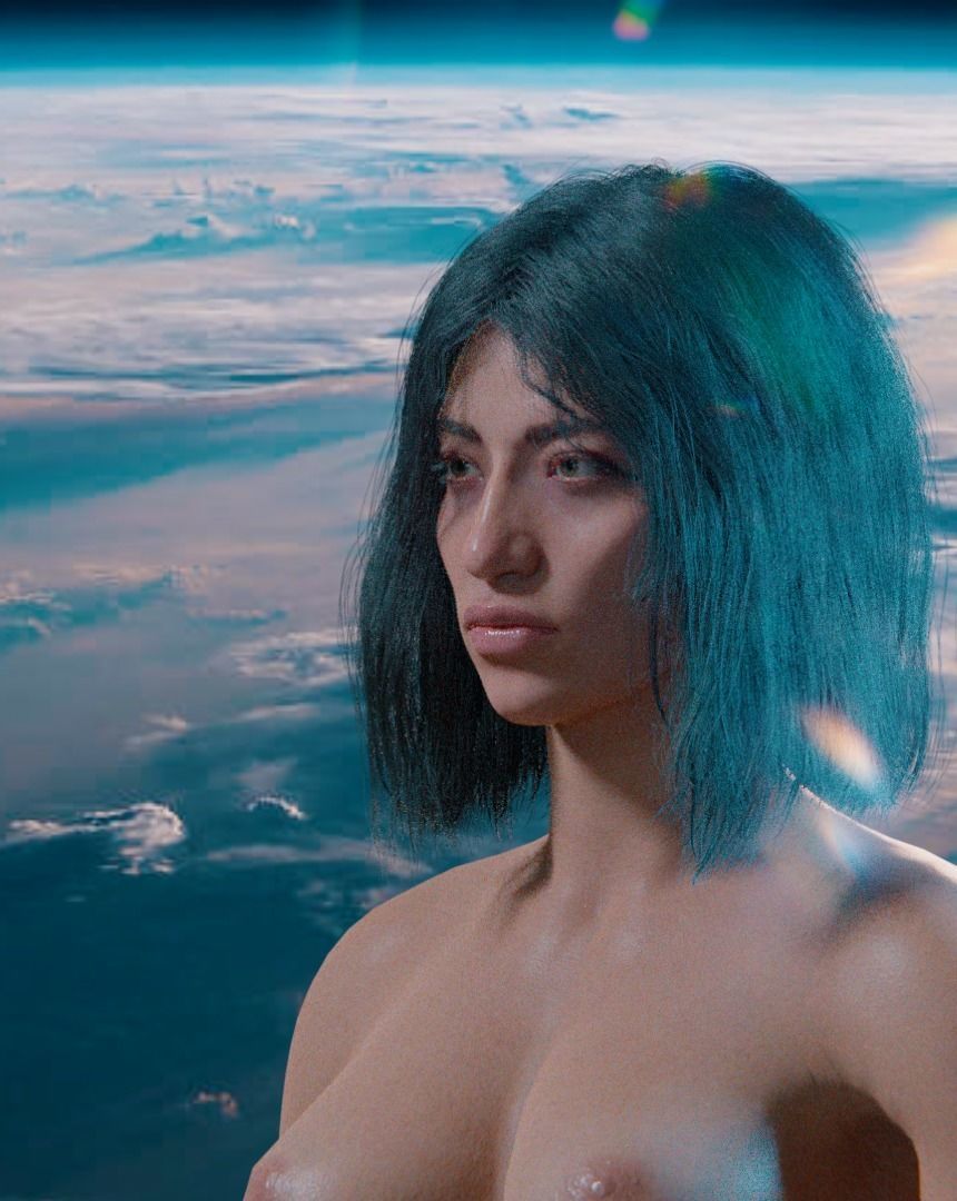 Naomi - Rigged Blender character 3D model_1