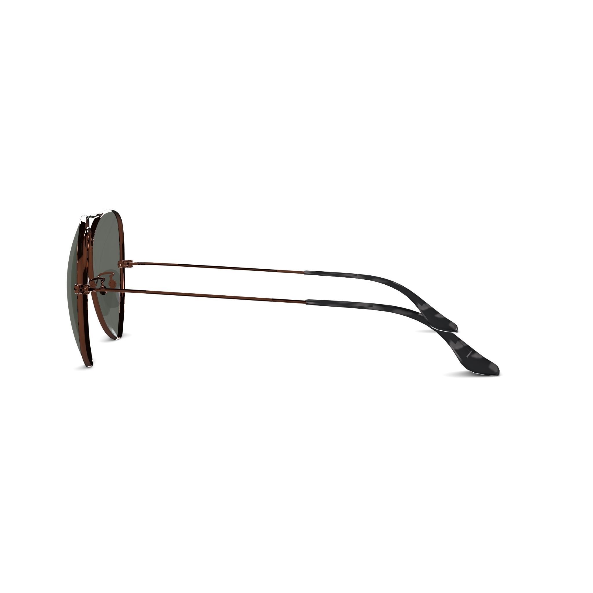 Ray-Ban Aviator - RB3025 Sunglasses Low-poly 3D model_3