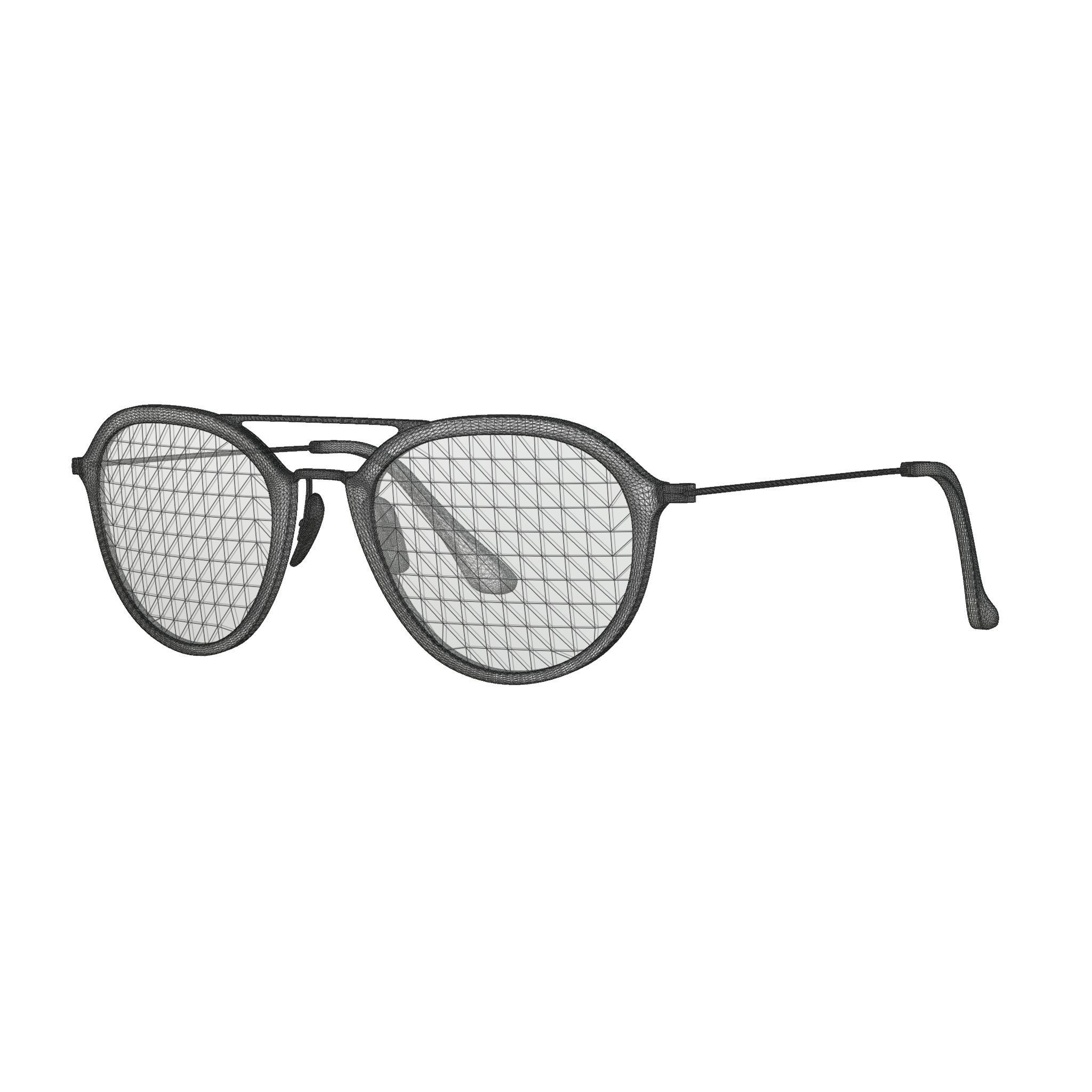Ray-Ban - RB4253 62923F Sunglasses Low-poly 3D model_4