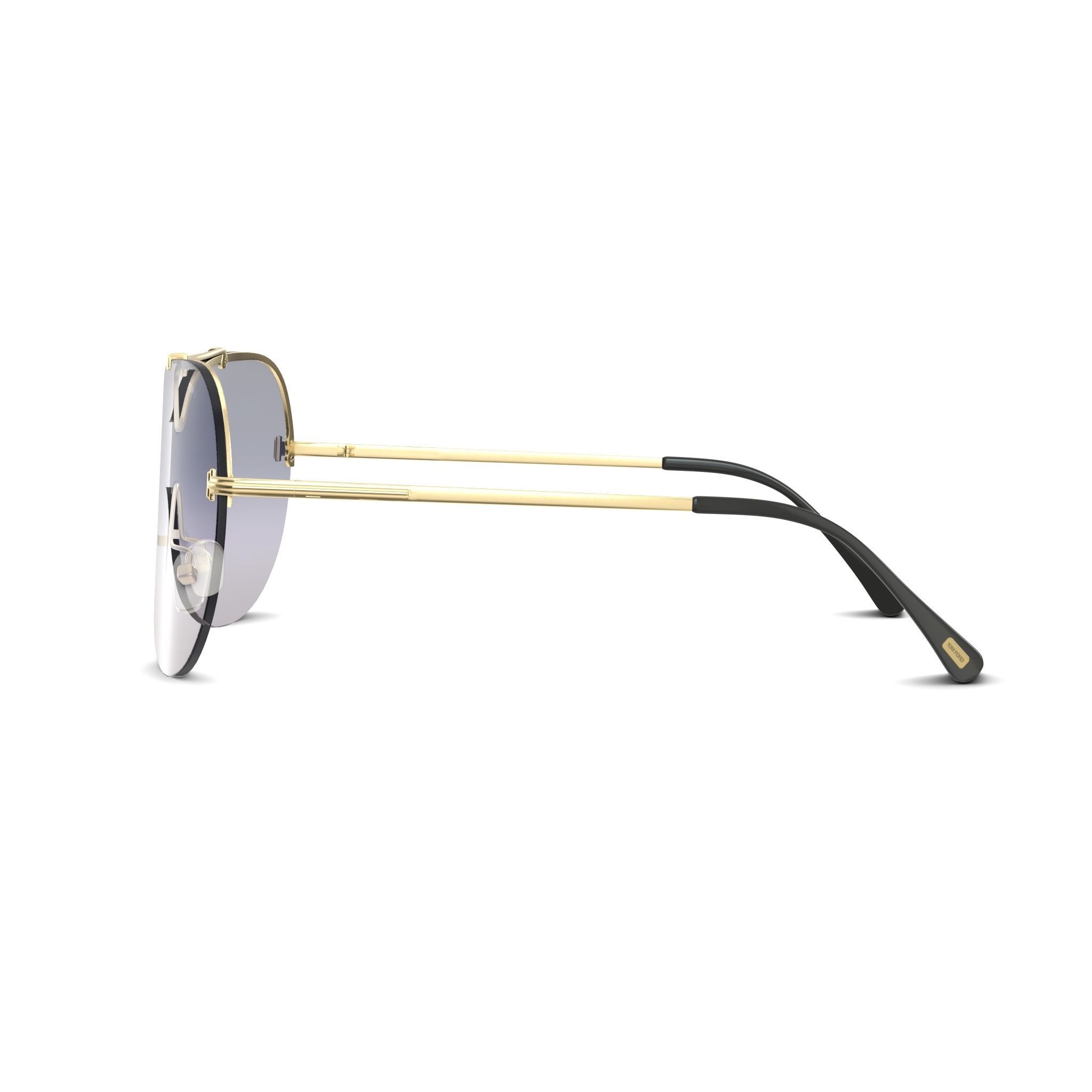 Tom Ford - FT0519 Sunglasses Low-poly 3D model_3