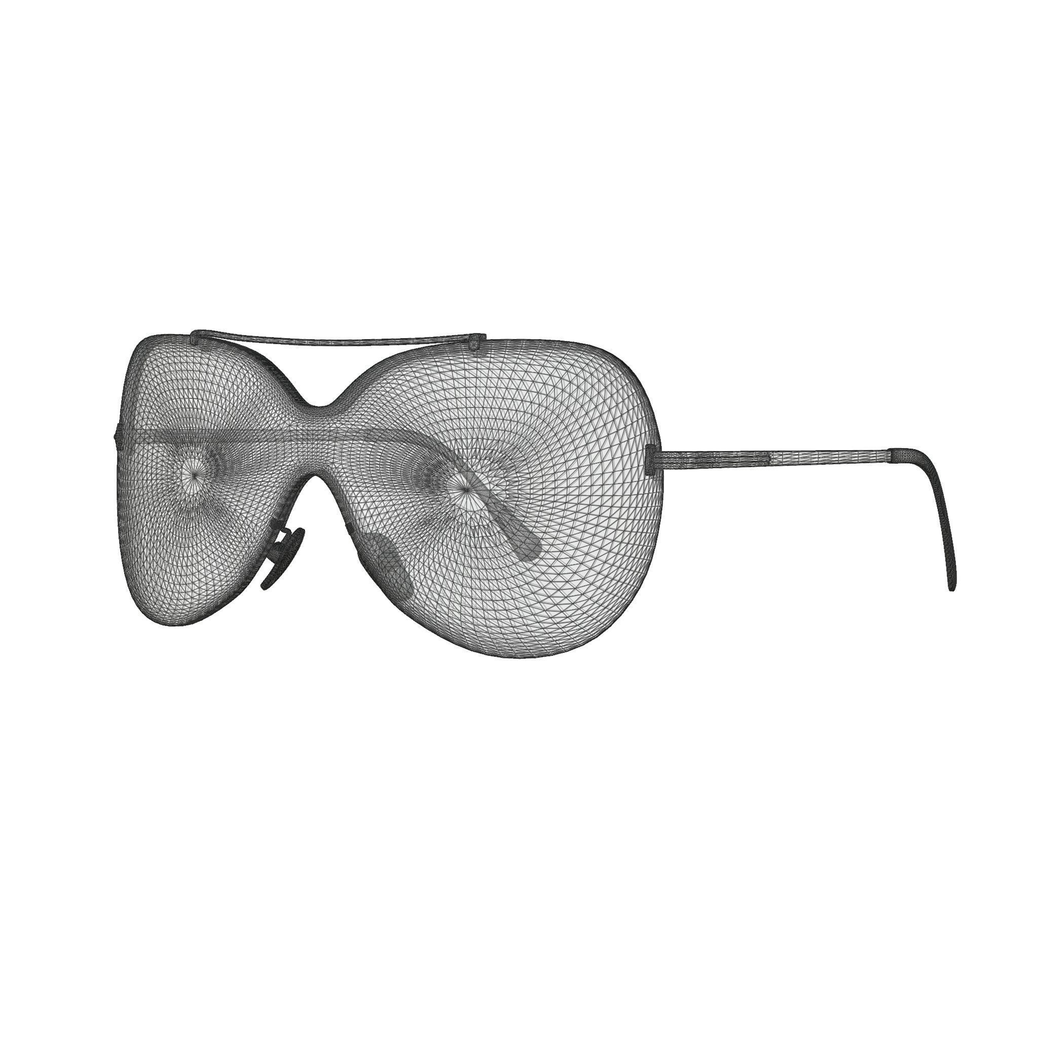 Tom Ford - FT0519 Sunglasses Low-poly 3D model_5