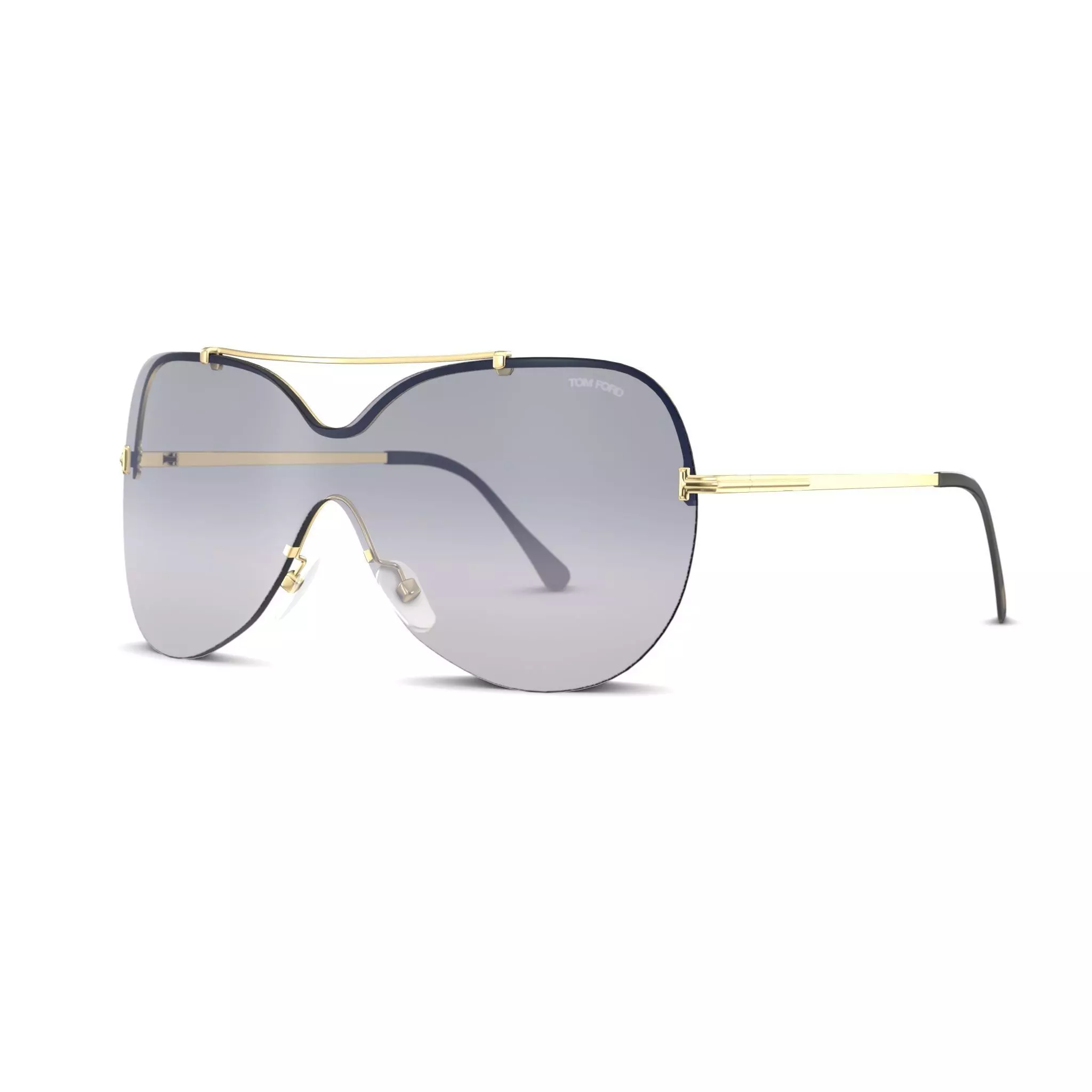 Tom Ford - FT0519 Sunglasses Low-poly 3D model_0