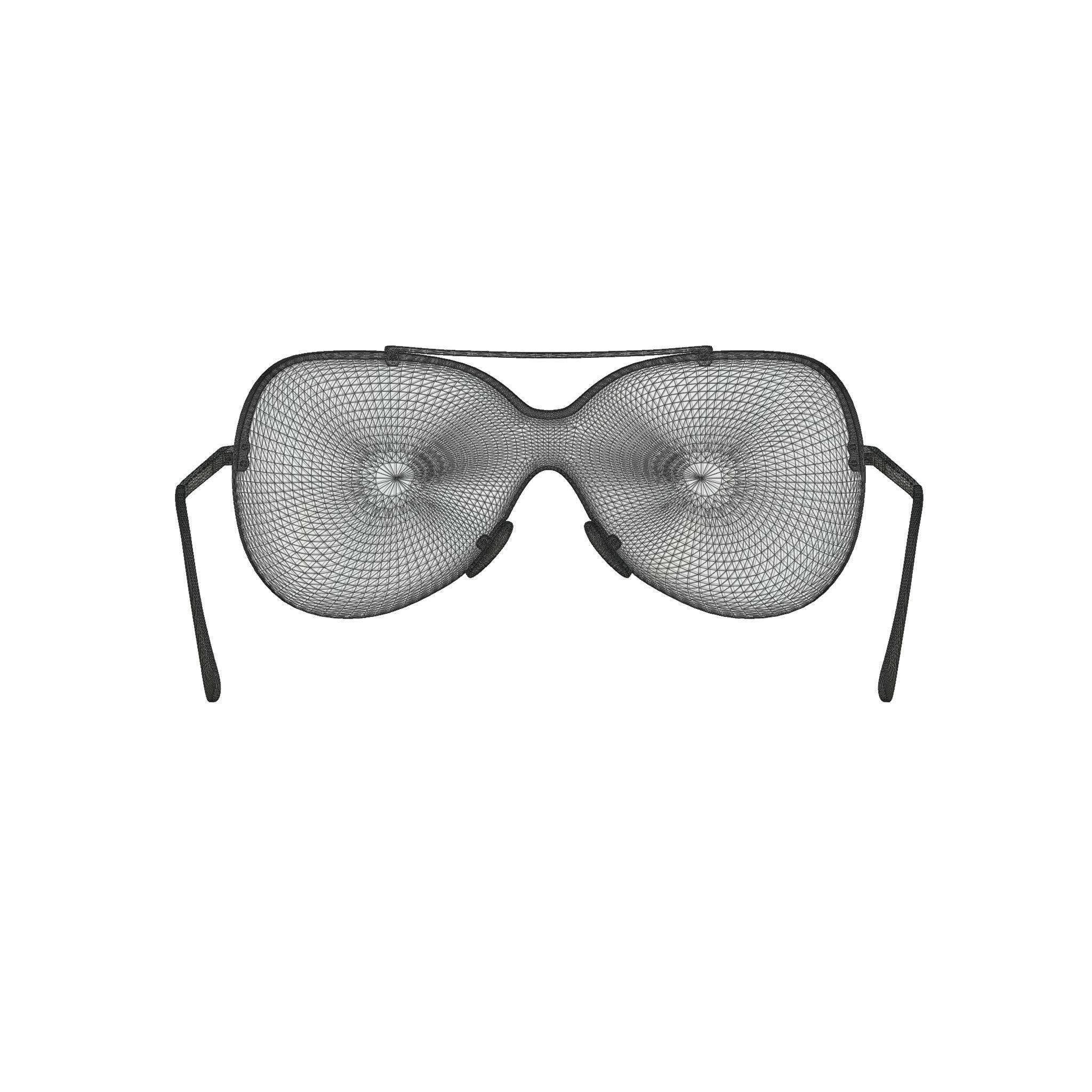 Tom Ford - FT0519 Sunglasses Low-poly 3D model_6