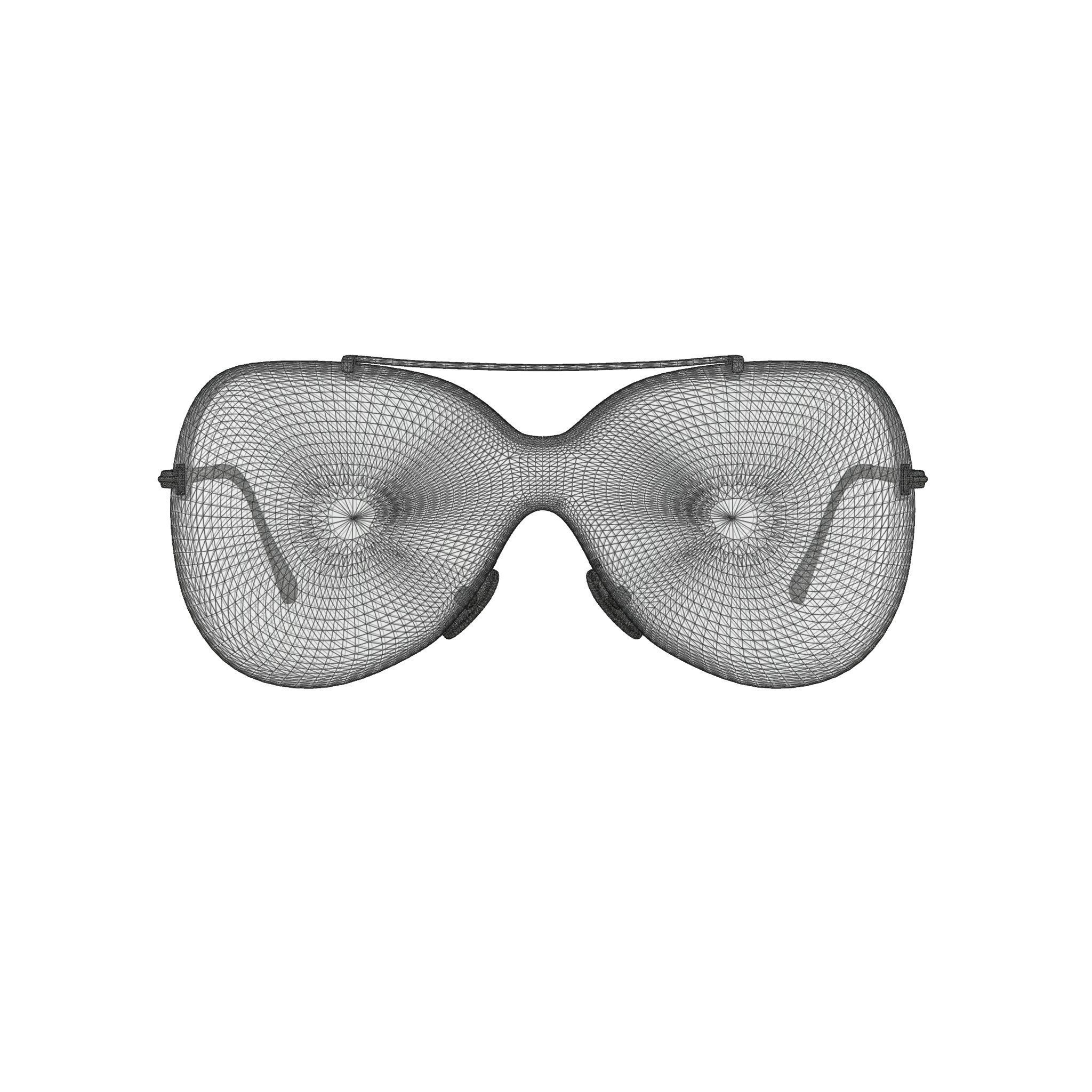 Tom Ford - FT0519 Sunglasses Low-poly 3D model_7